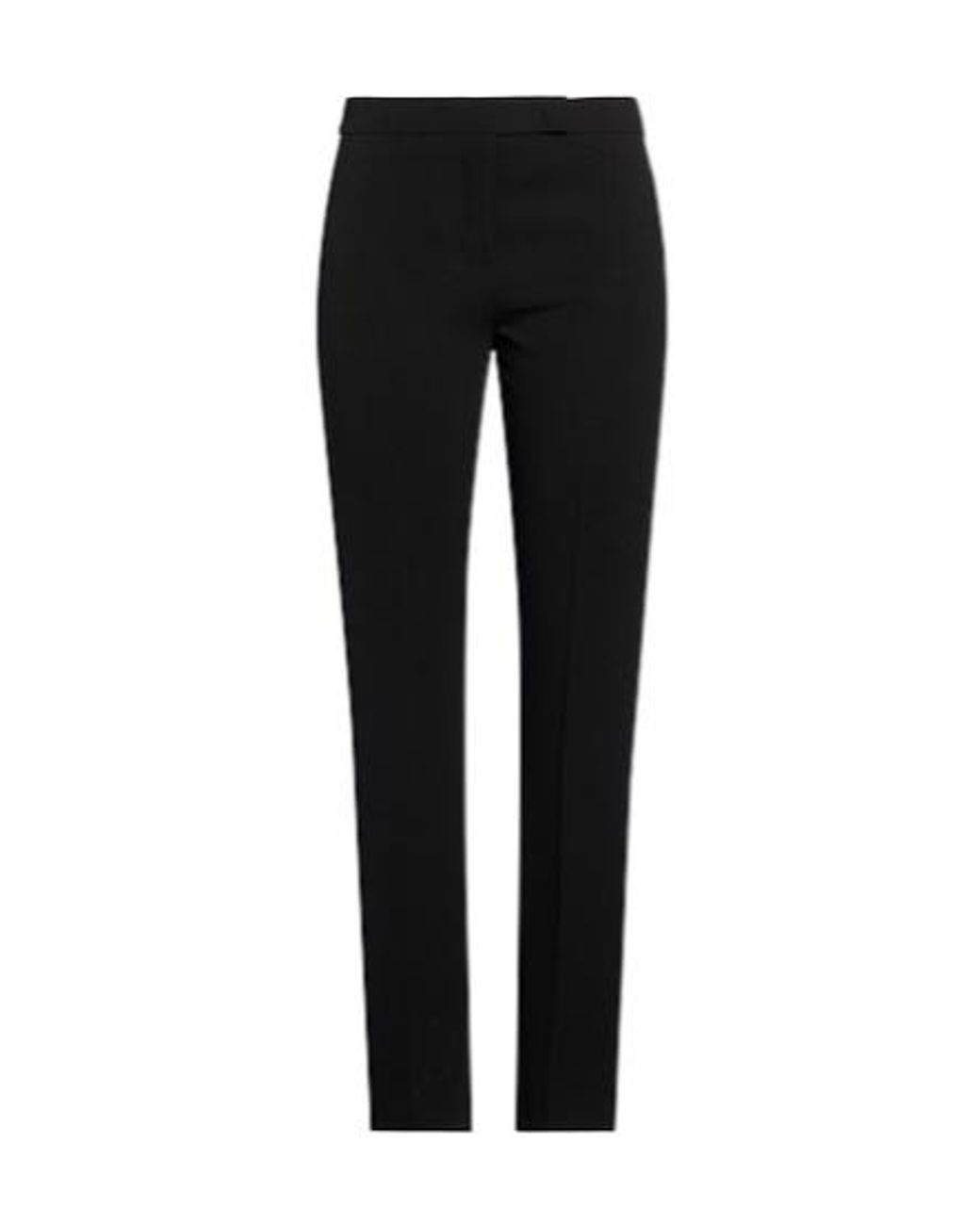 Max Mara Black Solid-Colored Straight-Leg Pants
