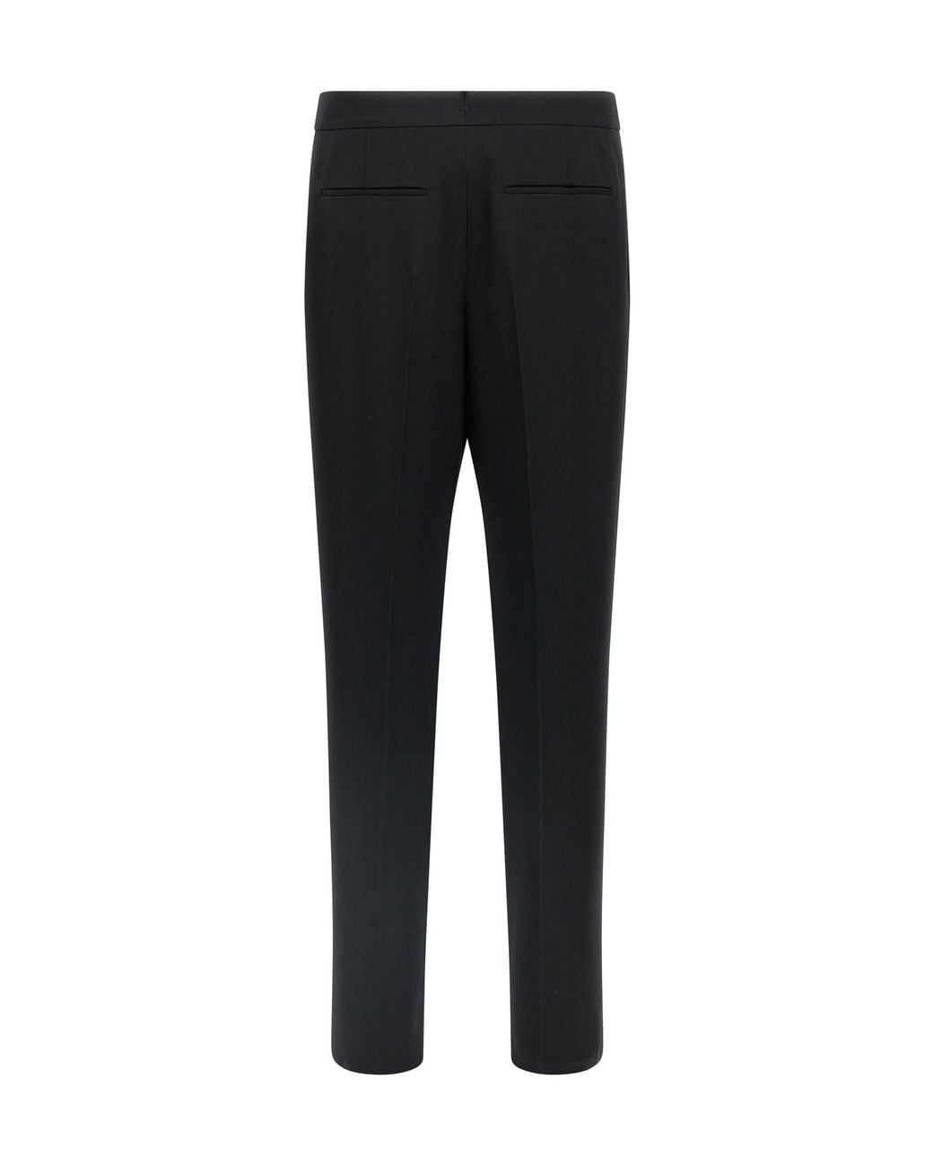 Saint Laurent Black Mid-Rise Slim-Fit Pants for men
