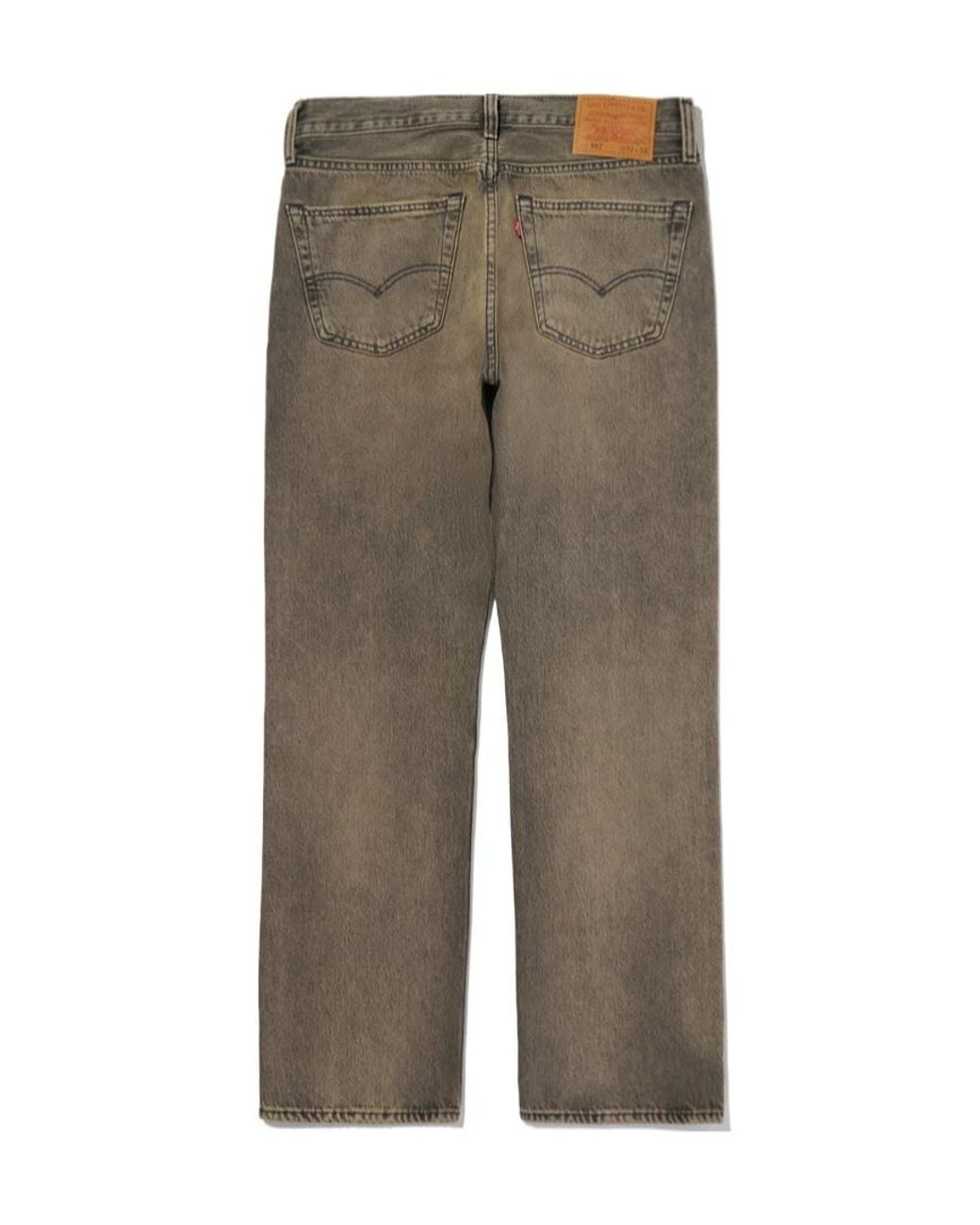 Levi's Gray 501 Original Straight-Leg Jeans for men