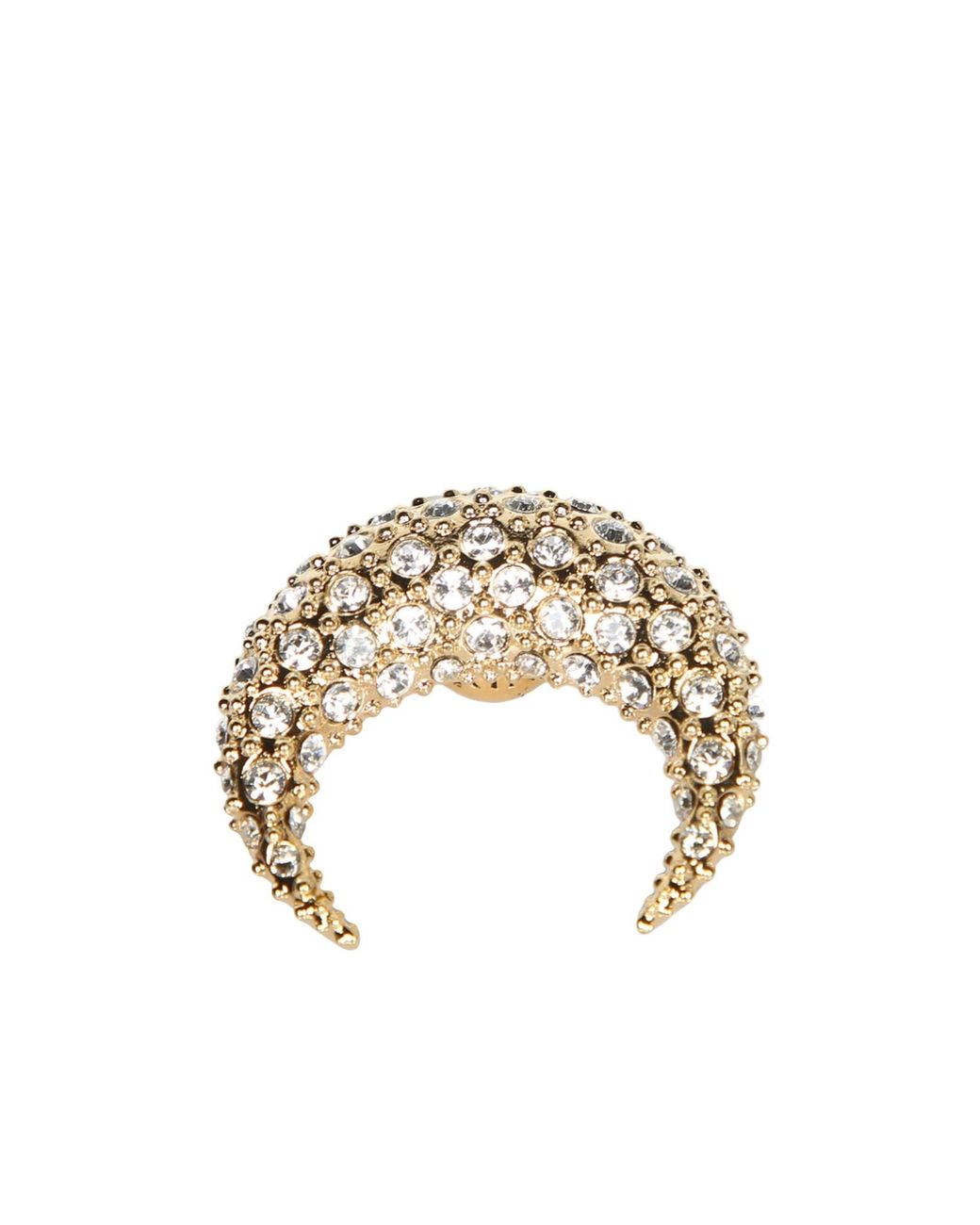 MARINE SERRE Metallic Rhinestone Decorated Single Earring