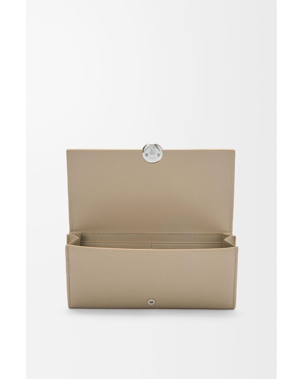 Loewe Gray Pebble Continental Wallet