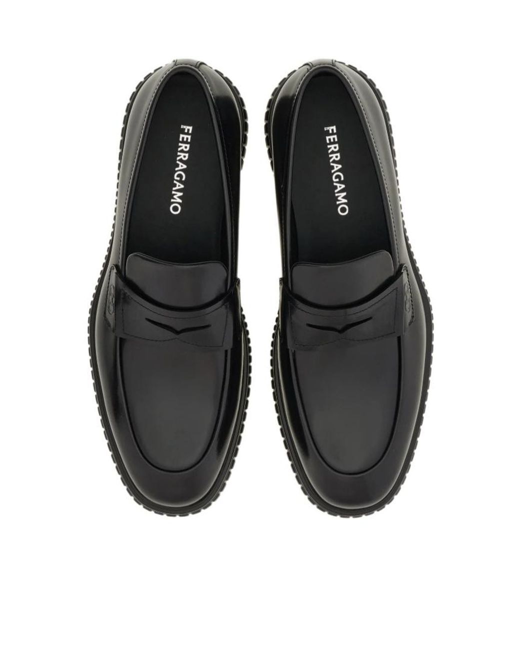 Ferragamo Black Casual Loafer for men