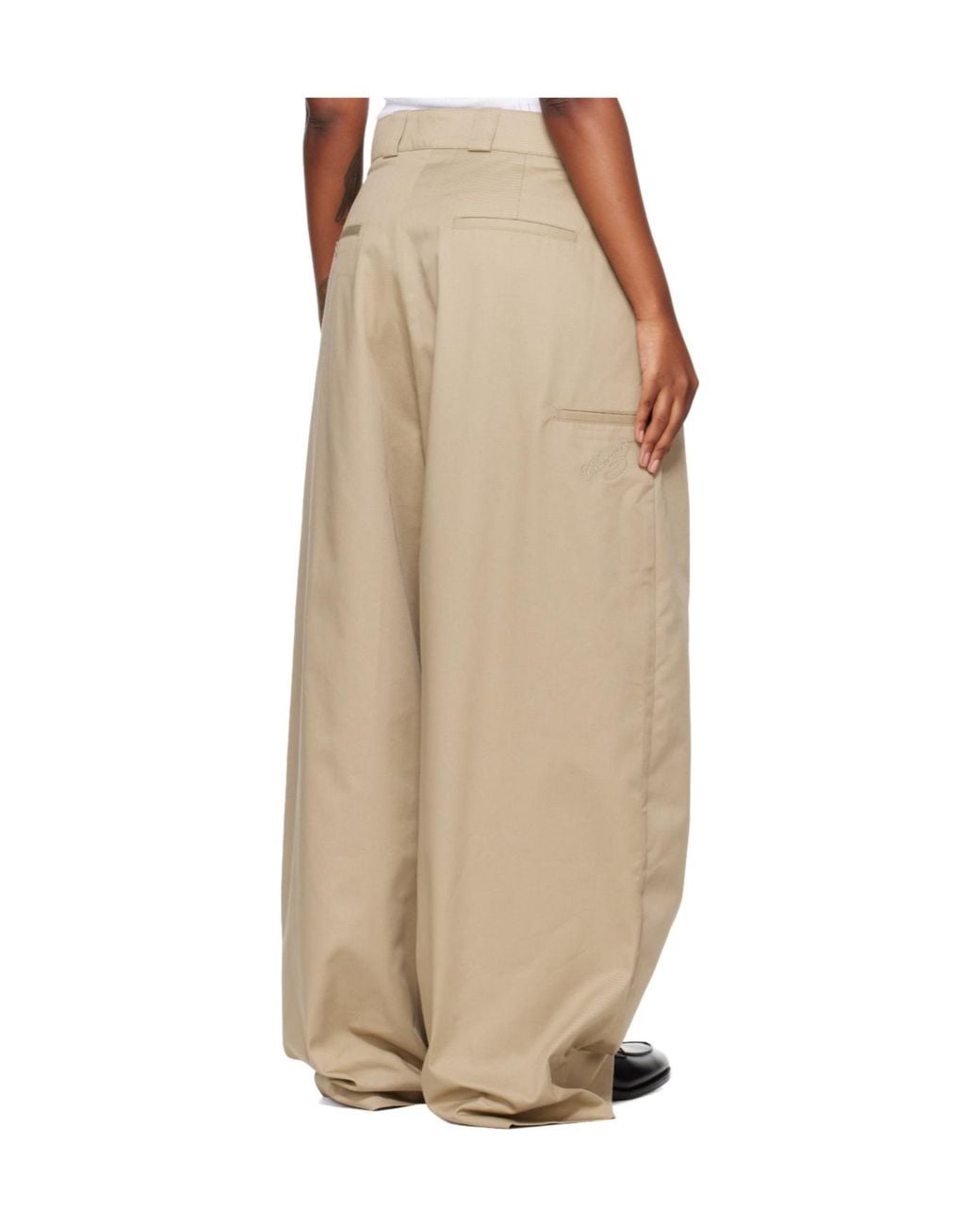 Willy Chavarria Natural Cholo Wide-Leg Pants for men