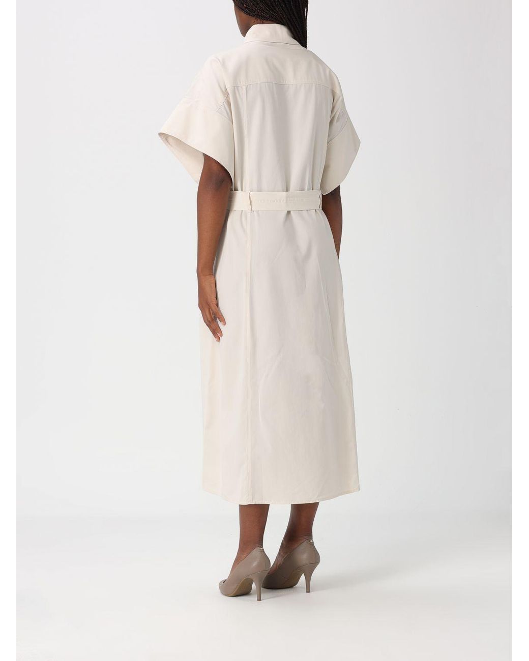Pinko Natural Alesha Belted Shirt Dress