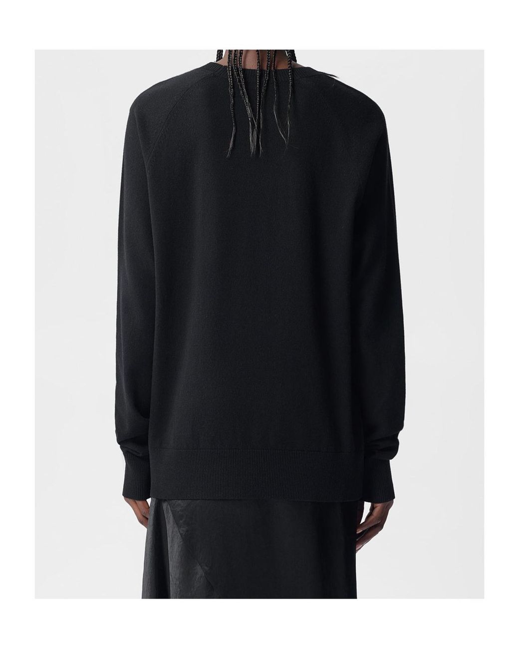 Ann Demeulemeester Blue Crew-Neck Sweatshirt