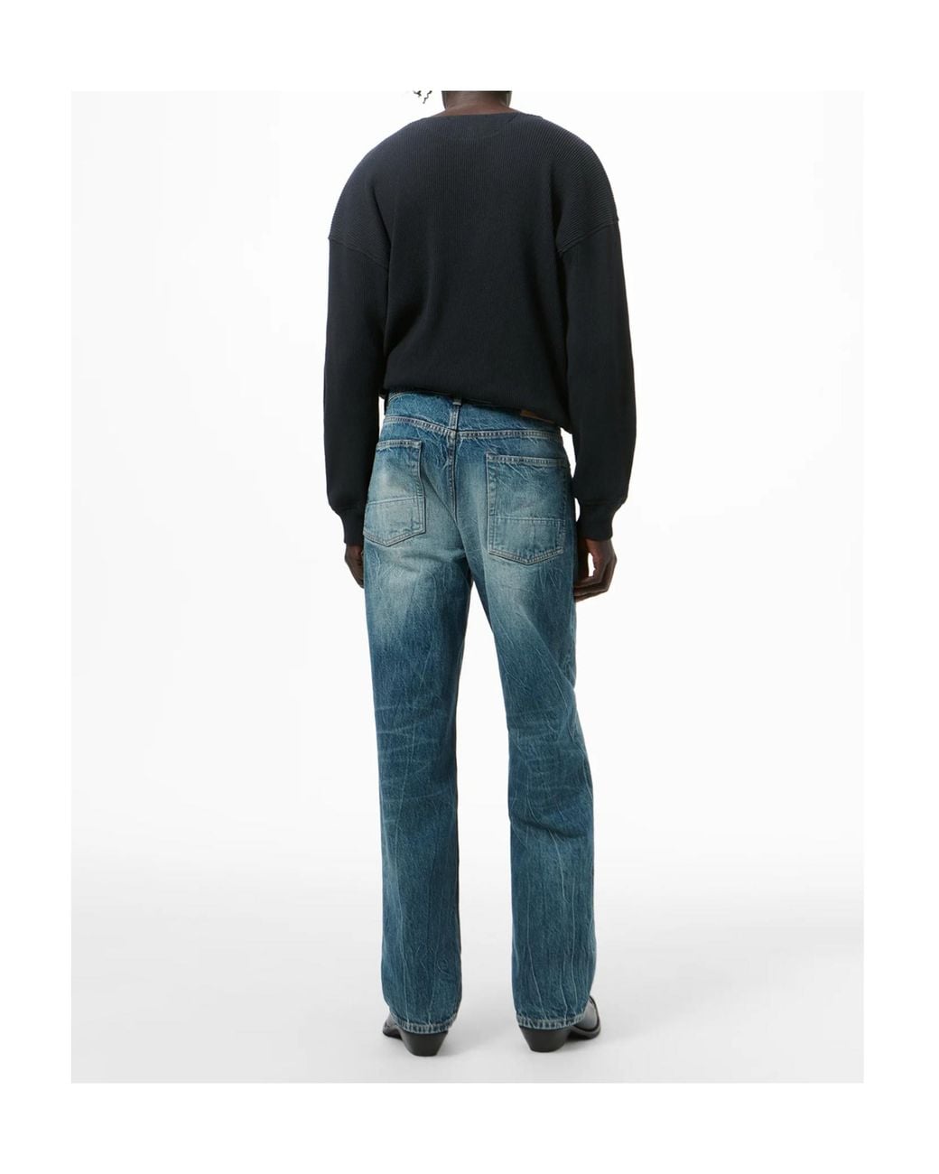 Our Legacy Blue Third Cut Straight-Leg Jeans for men