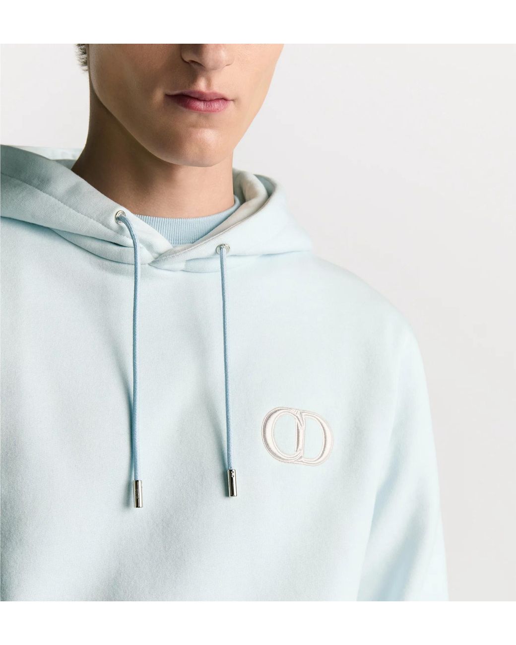 Dior Blue Cd Icon Hooded Sweatshirt for men