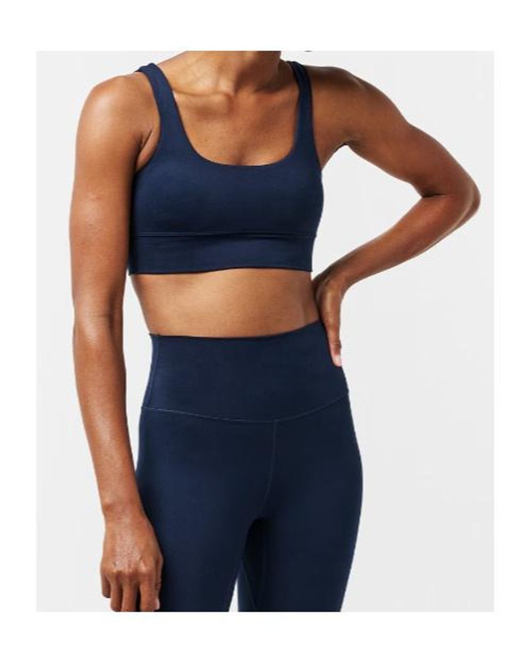 Varley Blue U-Neck Sports Vest