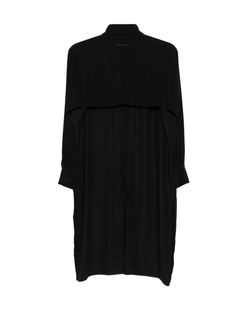 MM6 by Maison Margiela Black Long-Sleeved Shirt
