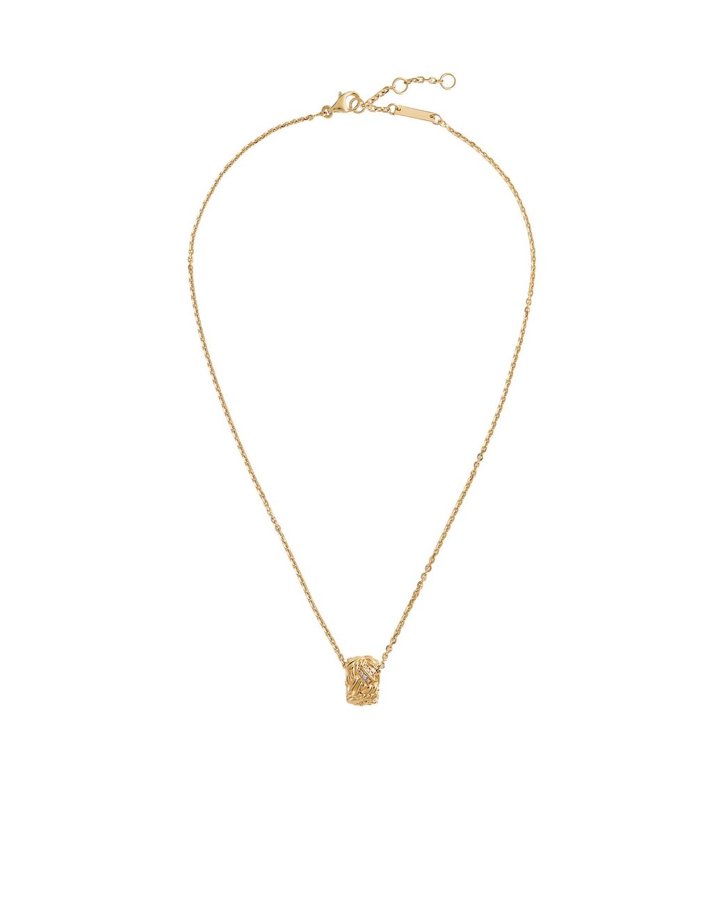 Bottega Veneta Metallic Pendant Necklace