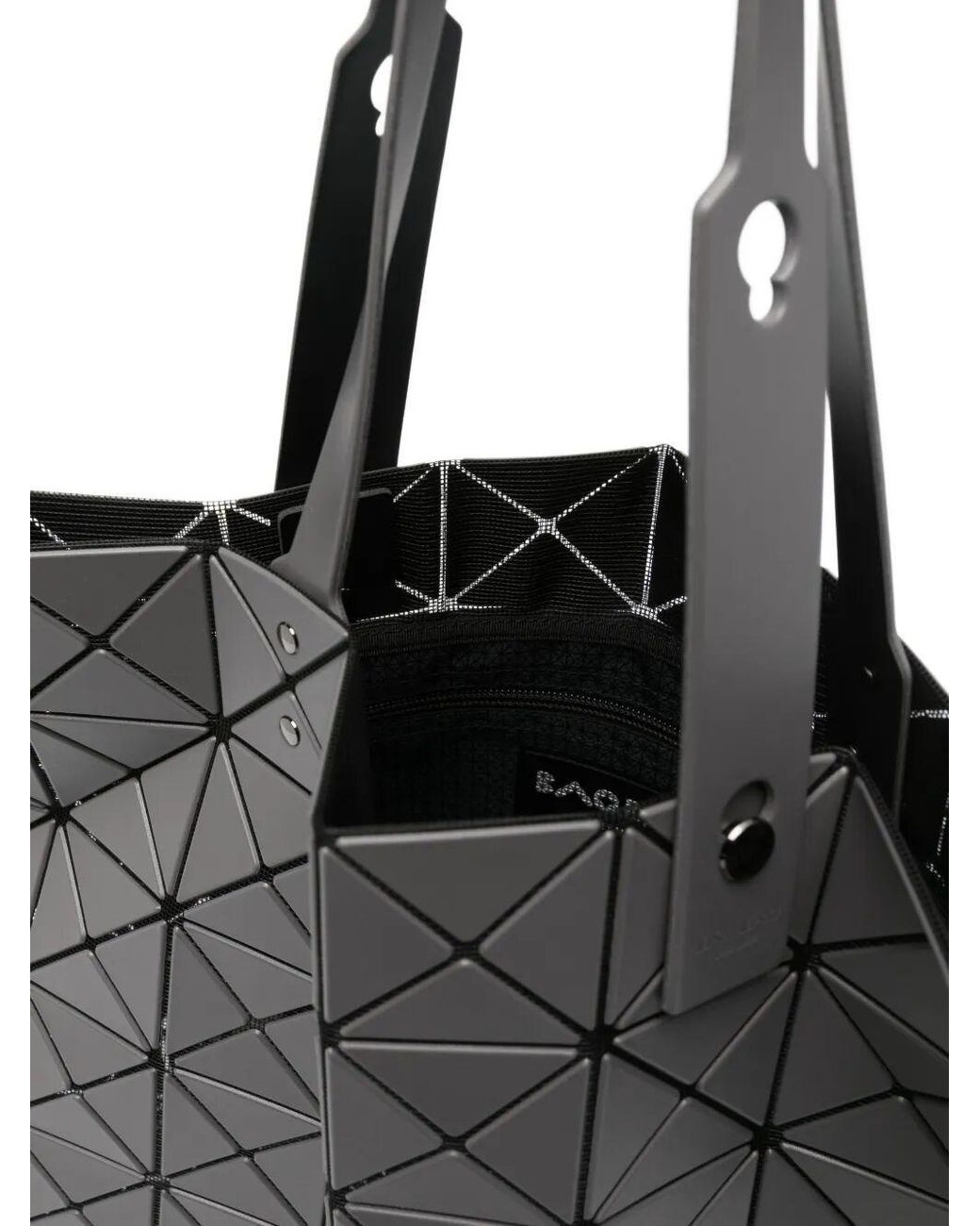 Issey Miyake Gray Geometric Tote Bag