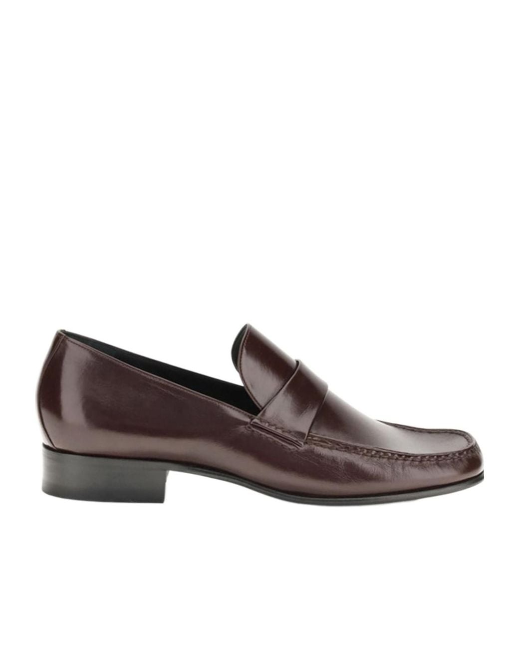 Phoebe Philo Brown Square-Toe Loafers