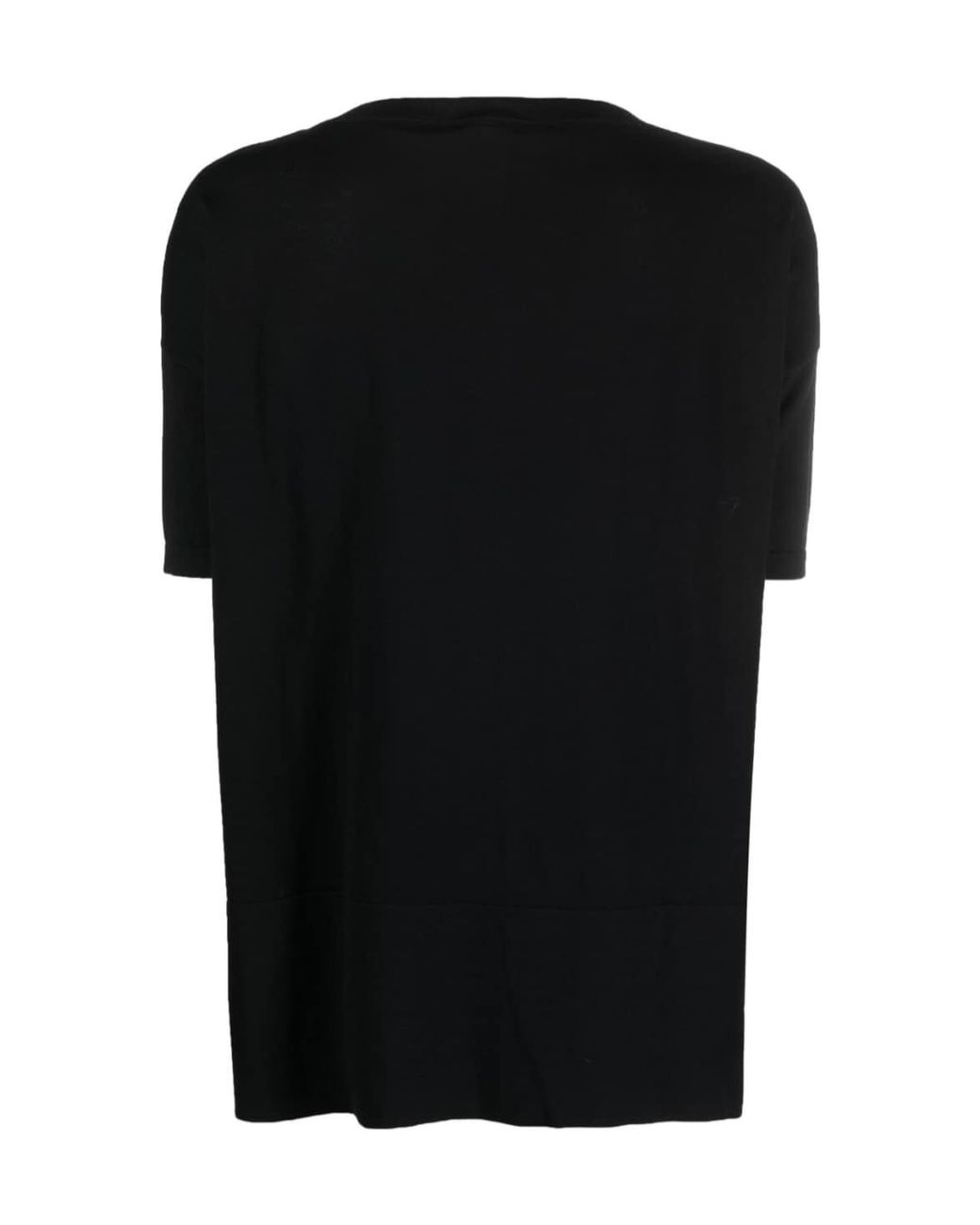 Snobby Sheep Black Short-Sleeved Cotton T-Shirt