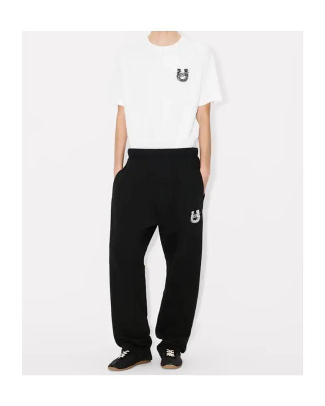KENZO White 'Lunar New Year' Embroidered T-Shirt for men