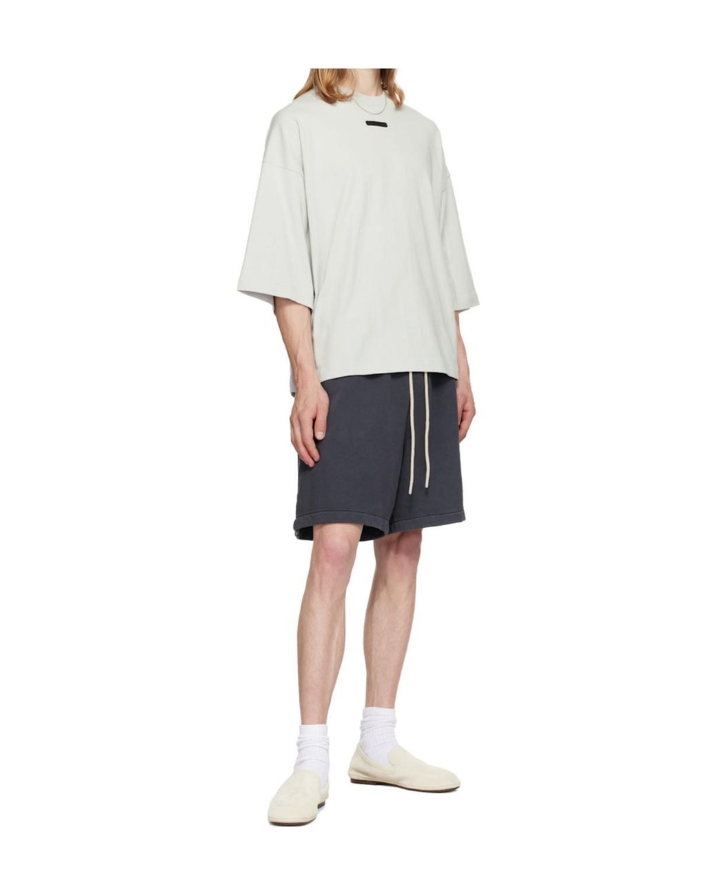 Fear Of God White Merch T-Shirt Boxy Fit for men