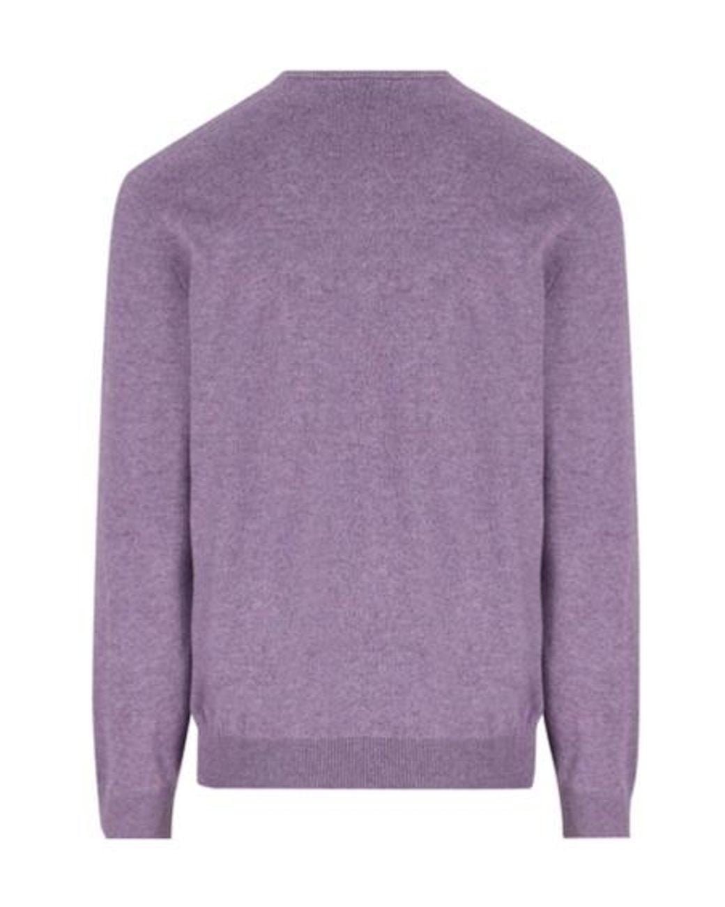 Loro Piana Purple Sergio Crewneck for men