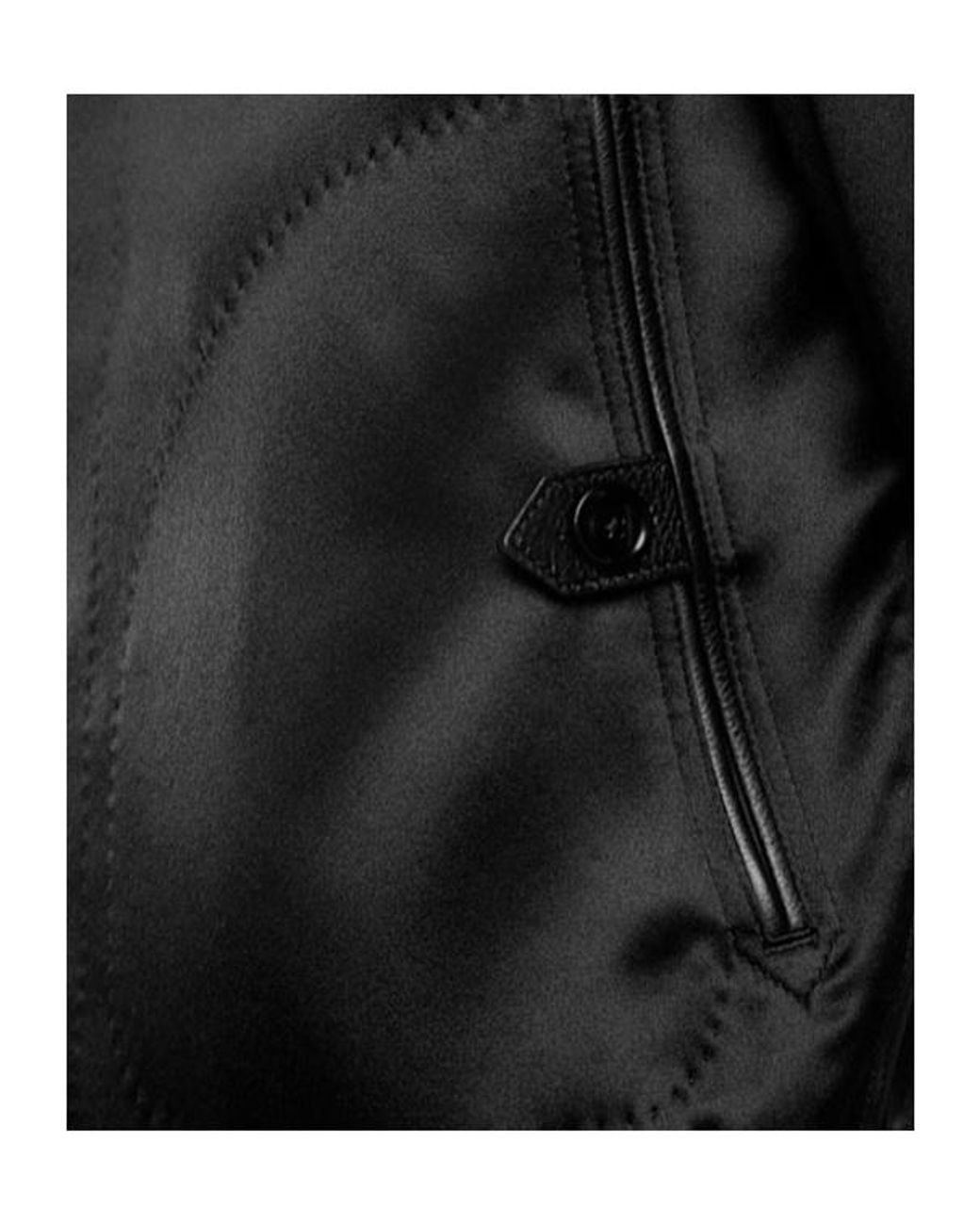 Tom Ford Black Silk Satin Reversible Jacket for men