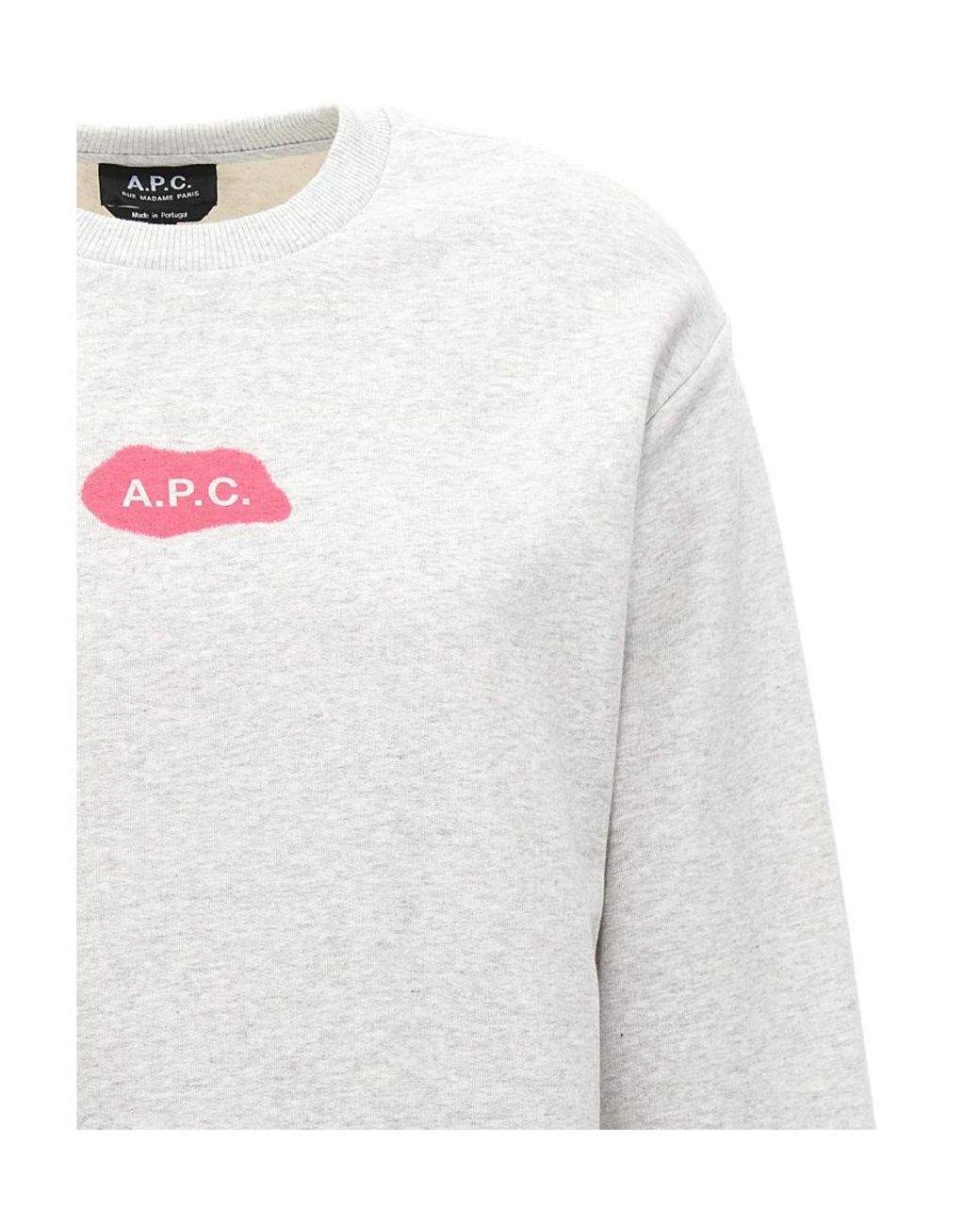 A.P.C. White Sibylle Sweatshirt