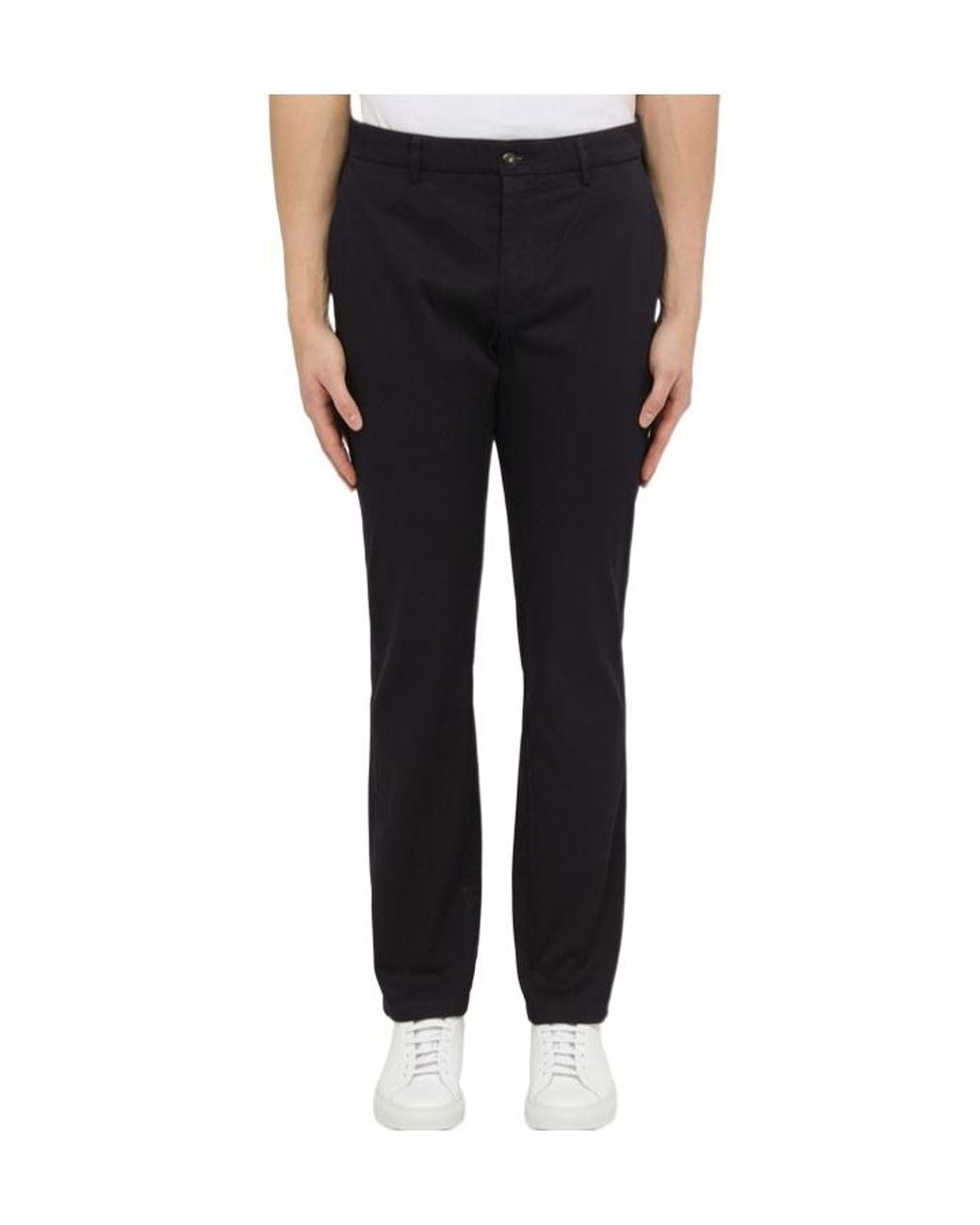 Department 5 Black Slim Fit Pants for men