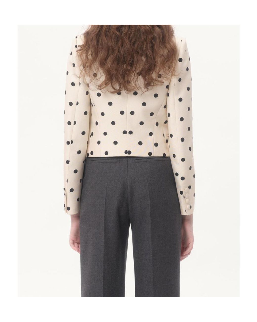 Valentino Multicolor Polka Dot Printed Buttoned Blazer