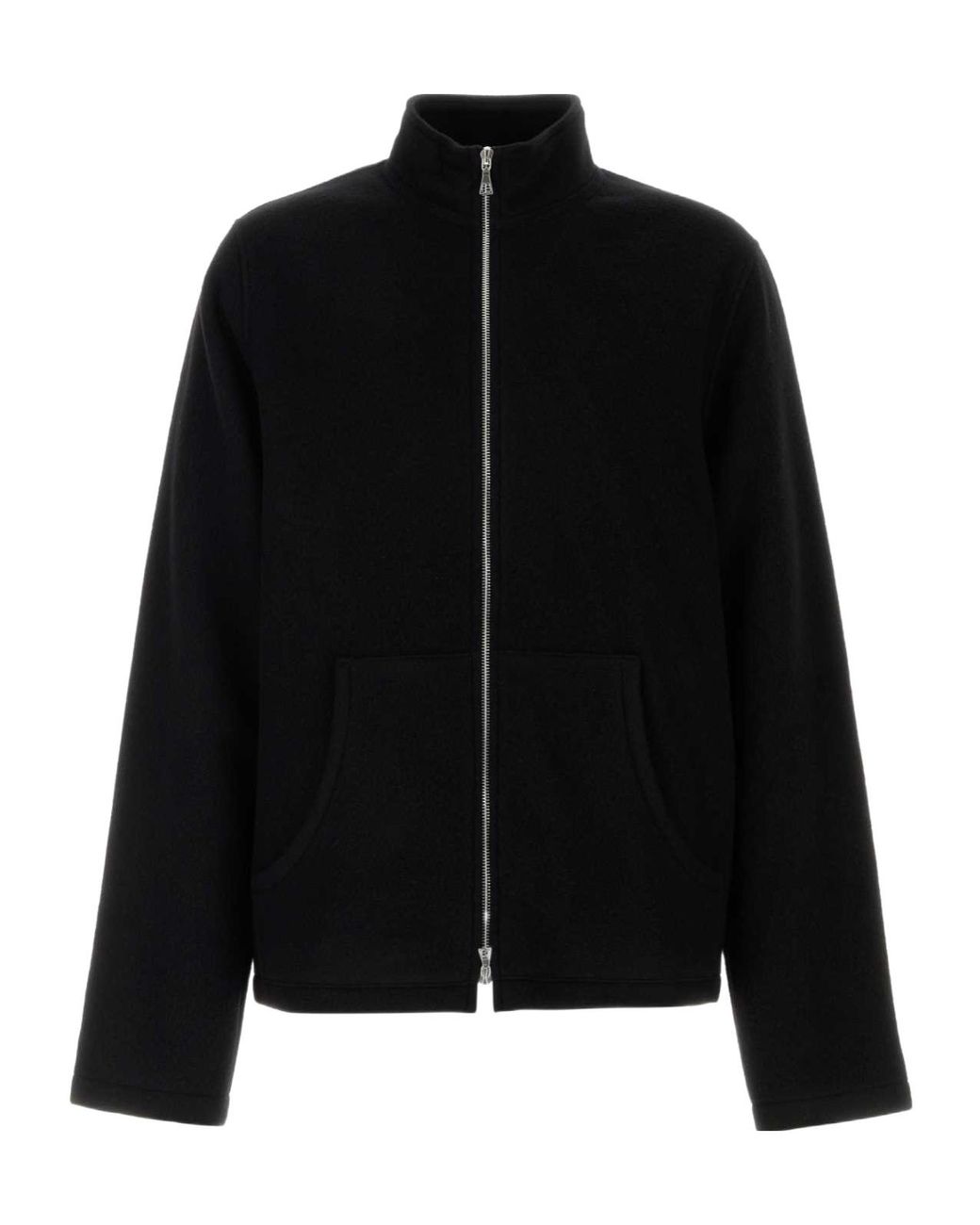 Rier Black Fleece Sweatshirt for men