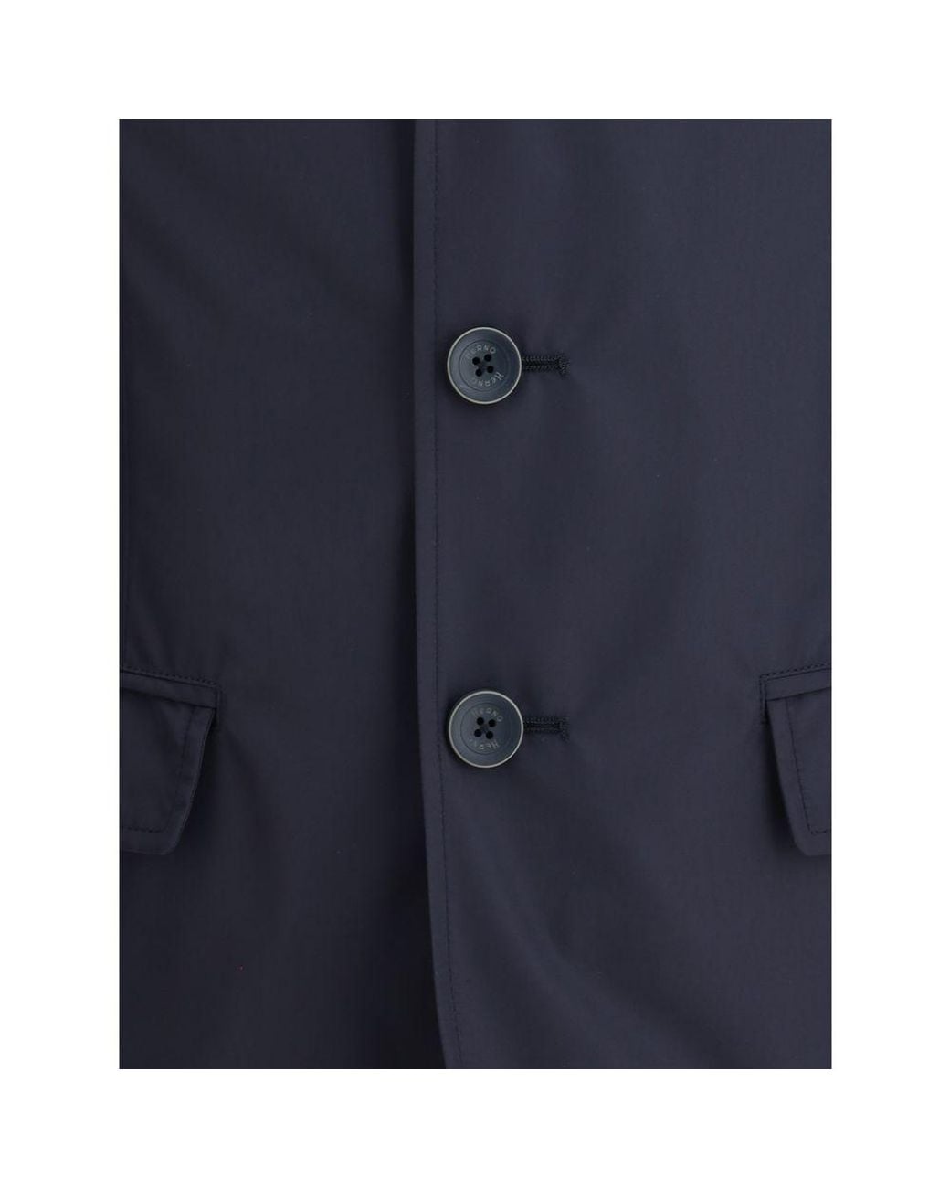 Herno Blue Three-Button Jacket for men