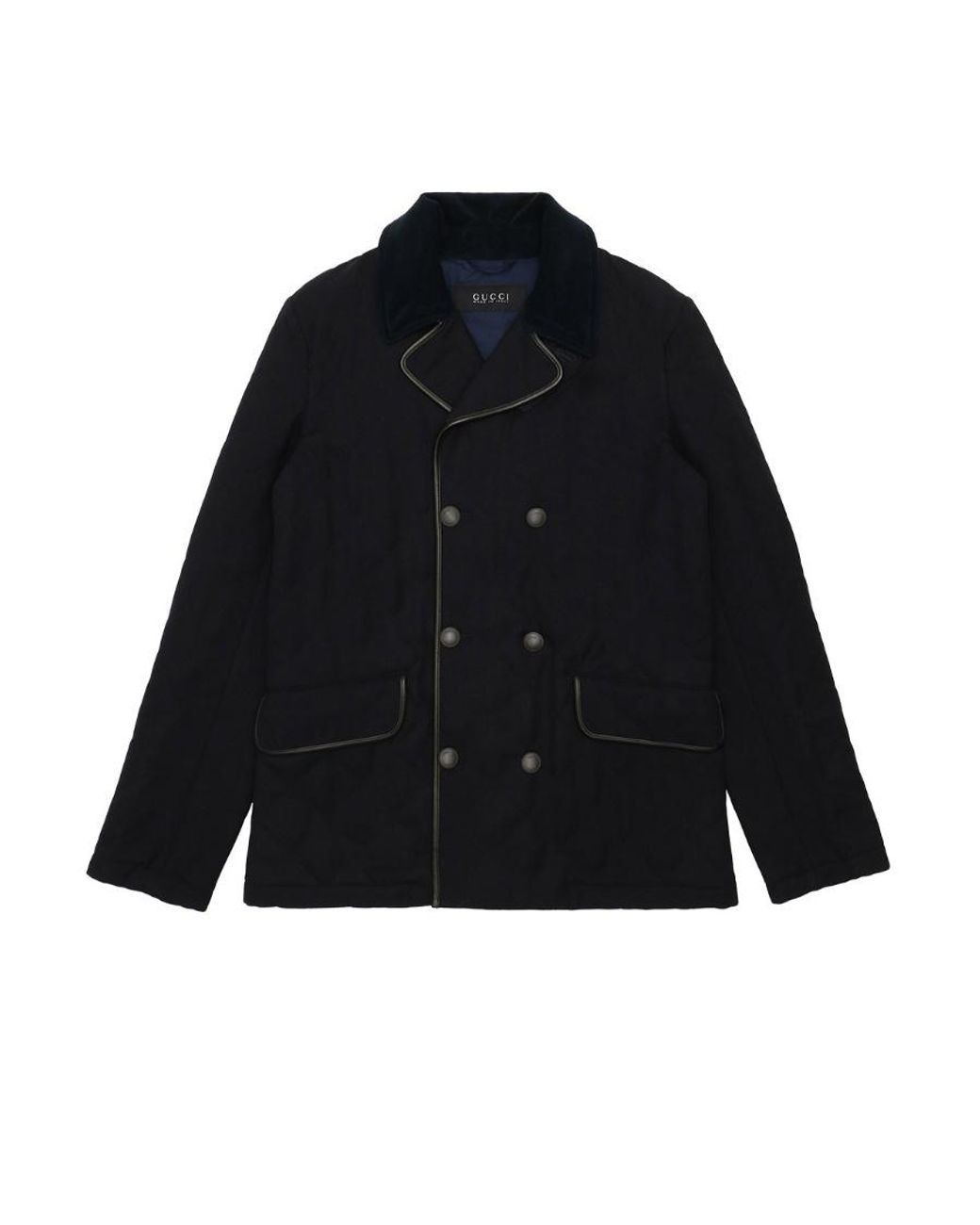 Gucci Black Double-Breasted Casual Jacket for men