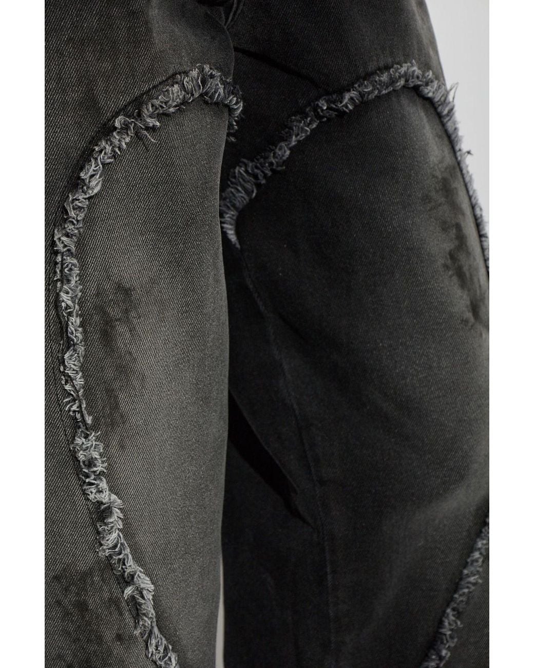 Carne Bollente Black Heart Detail Relaxed Jeans