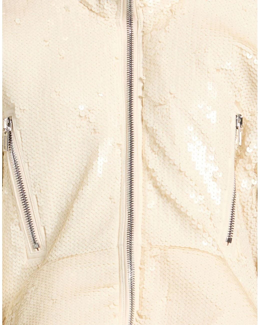 Rick Owens Natural Casual Wool Coat