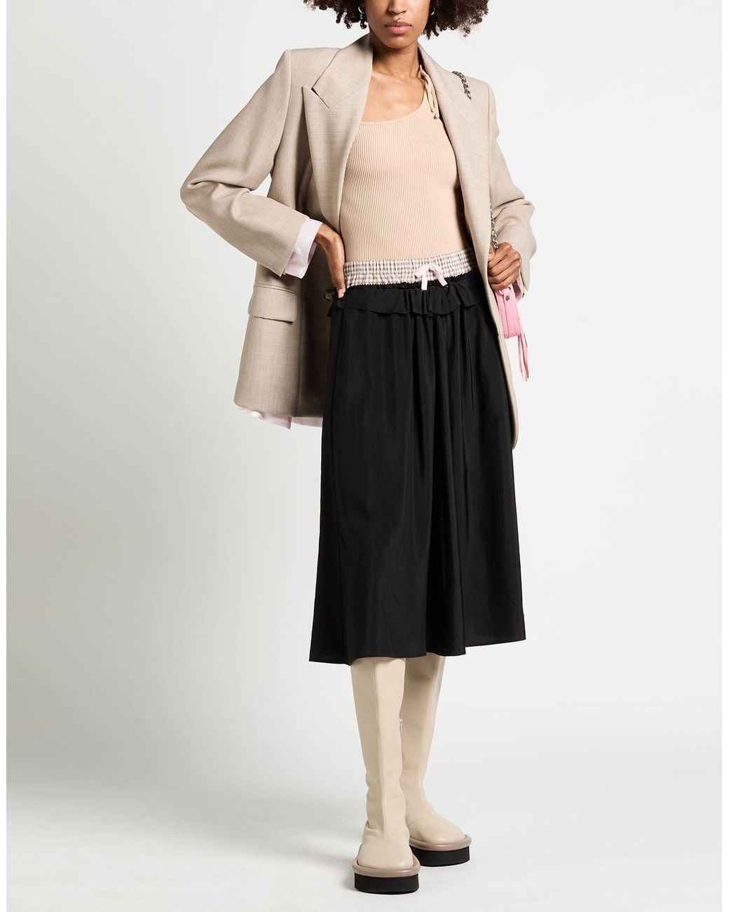 Maison Margiela Black Midi Skirt