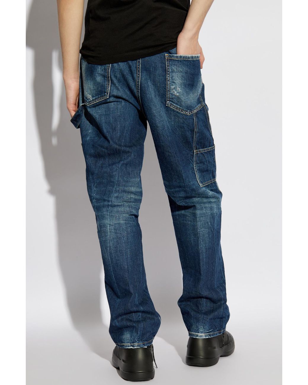 DSquared² Blue Loose Carpenter Jeans for men
