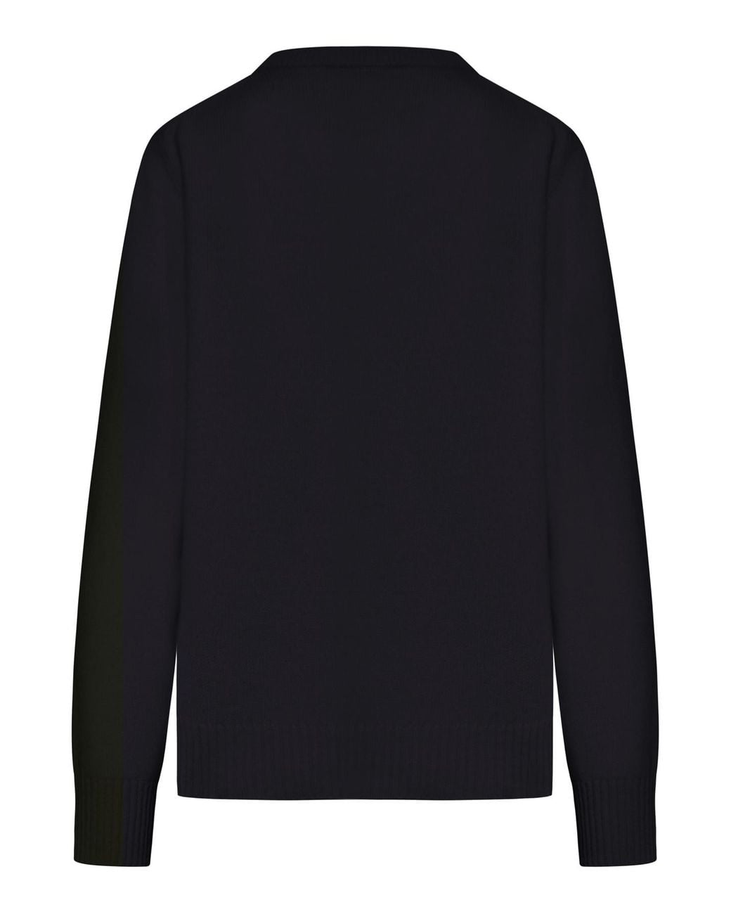 Ganni Black Wool Sweater With Graphics