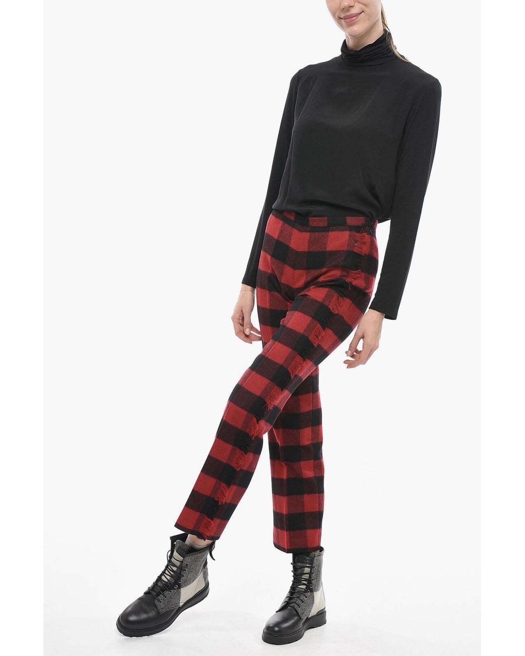 Woolrich Red Checked Pants