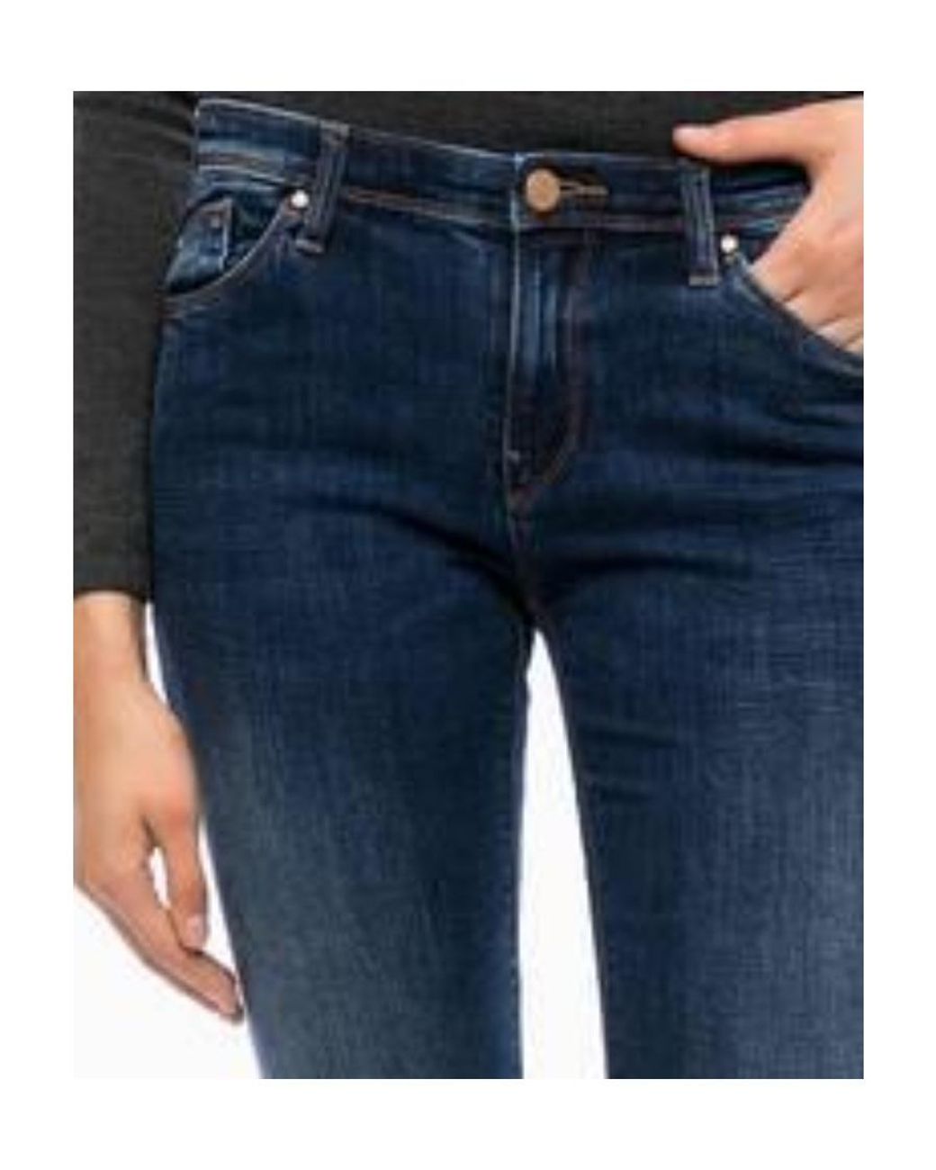 Armani Jeans Blue Logo Details Jeans