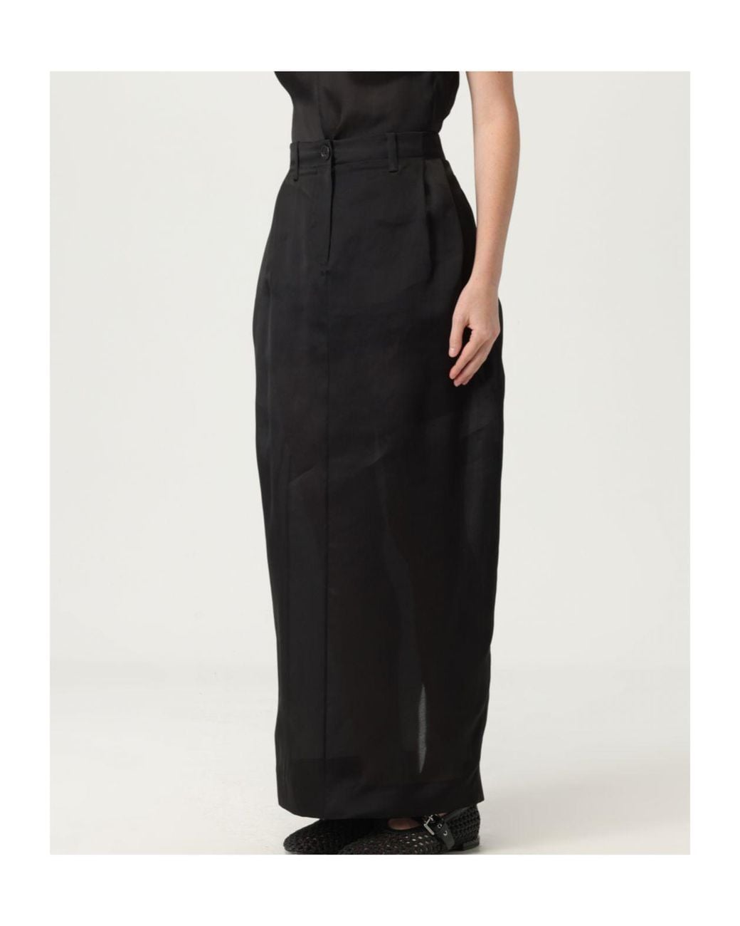 Khaite Black Lucian Maxi Skirt