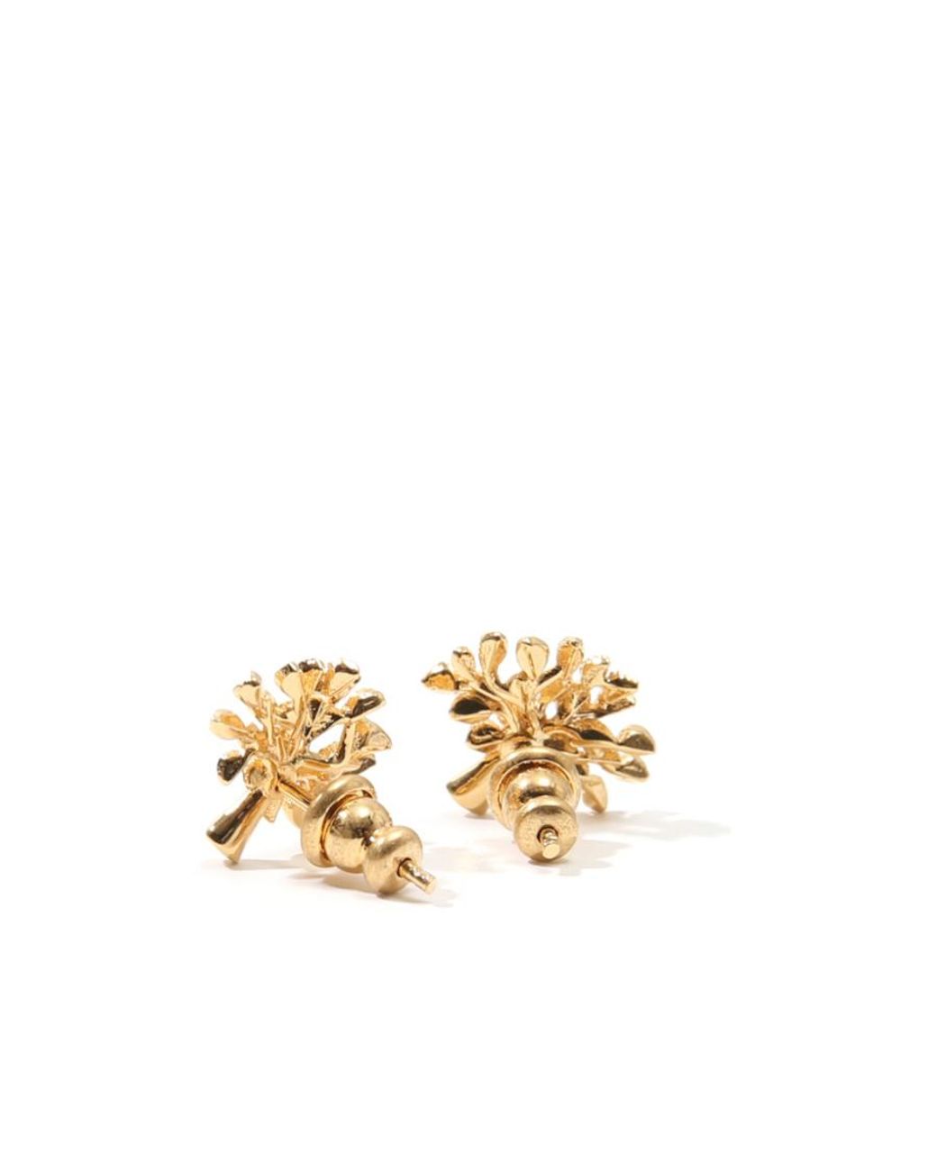 Mulberry Metallic Tree Earrings