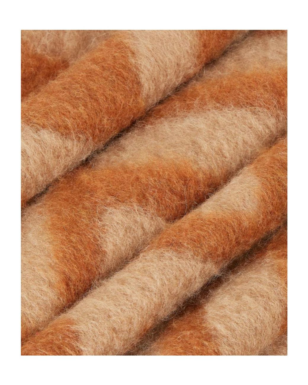 Fendi Brown Ff Jacquard Fringed-Edge Scarf