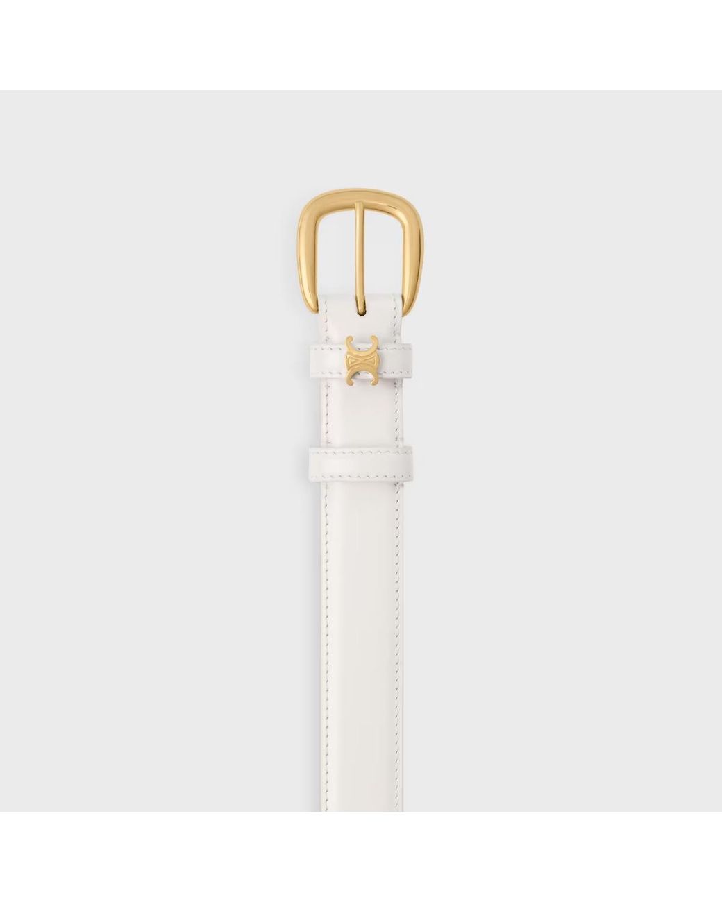 Céline White Vivienne Belt 25