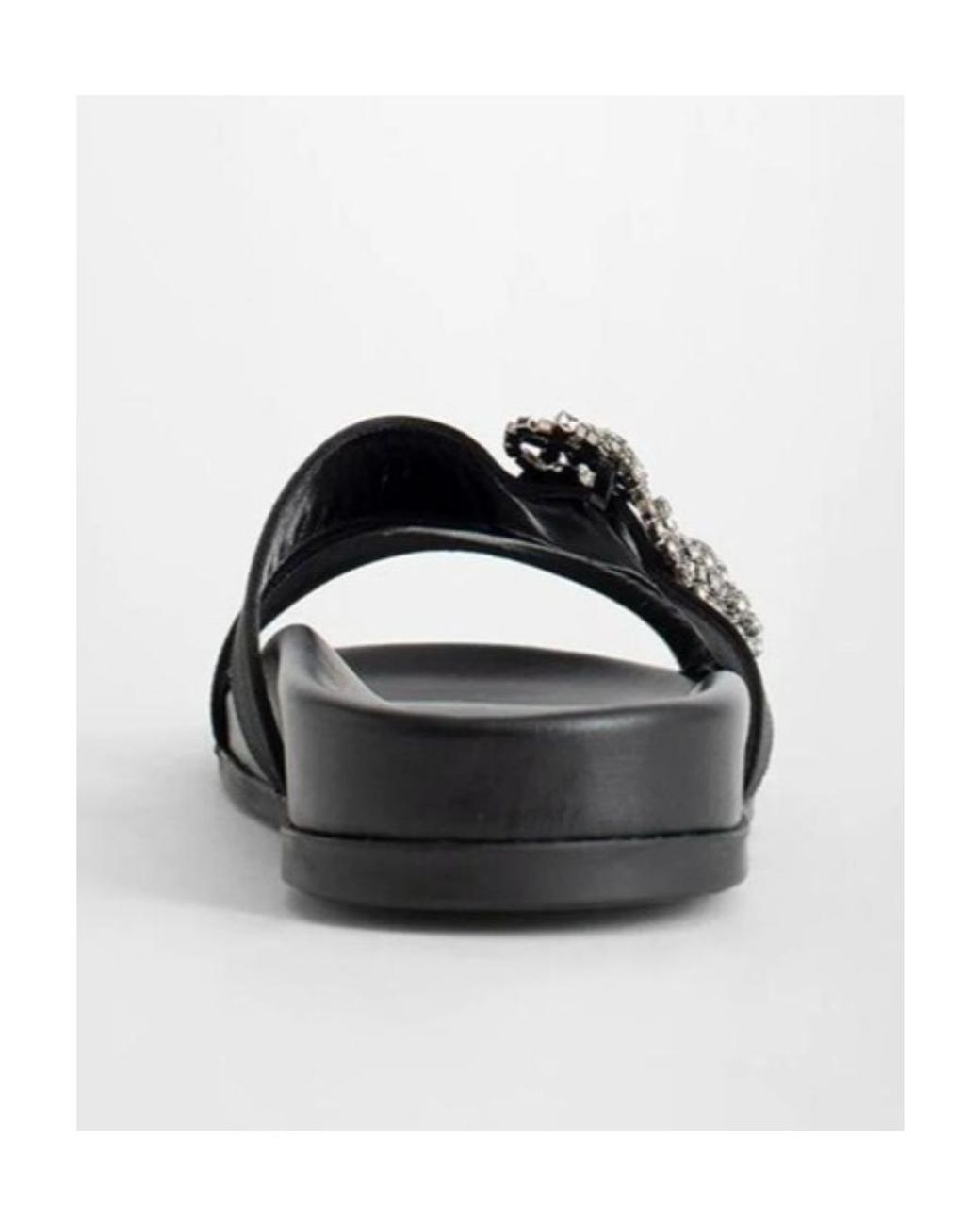Manolo Blahnik Multicolor Buckle Decorative Slippers