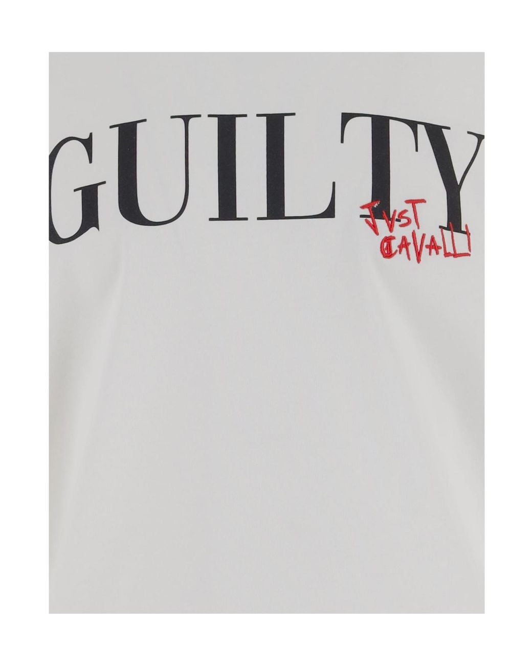 Just Cavalli Gray Oversized Logo-Print T-Shirt for men