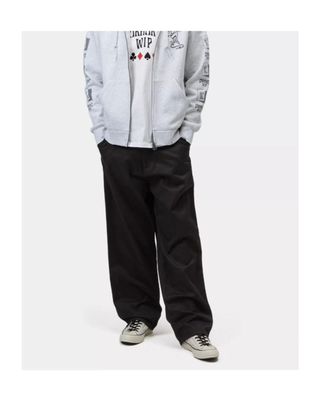 Carhartt Black Wide-Leg Tailored Trousers for men