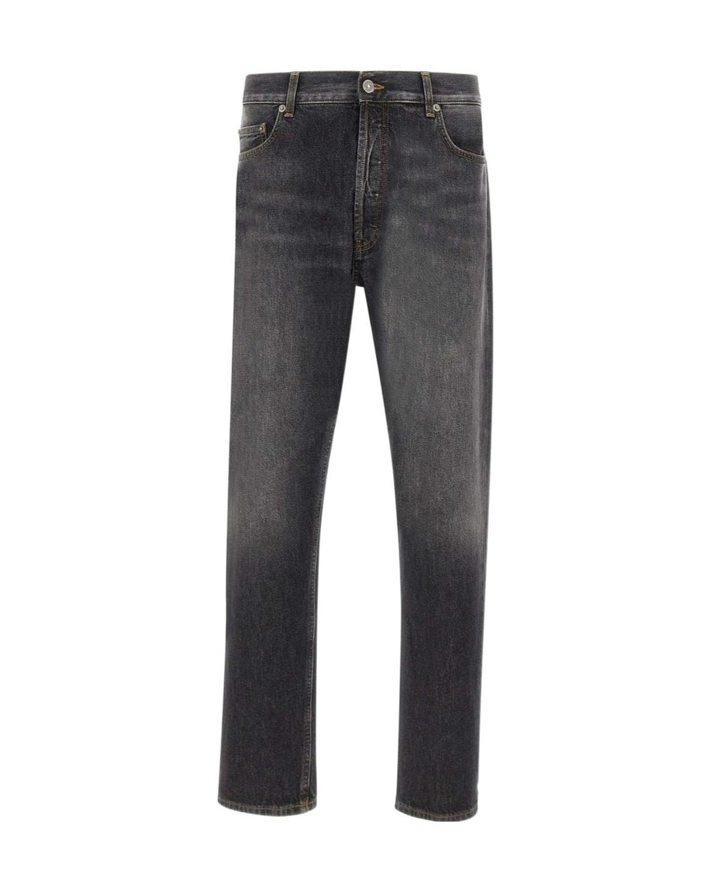 Dondup Gray Yui Relaxed Tapered Jeans for men