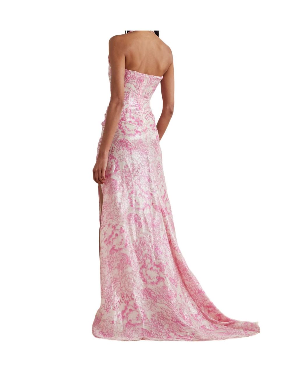 Versace Pink Underwater Barocco Gown