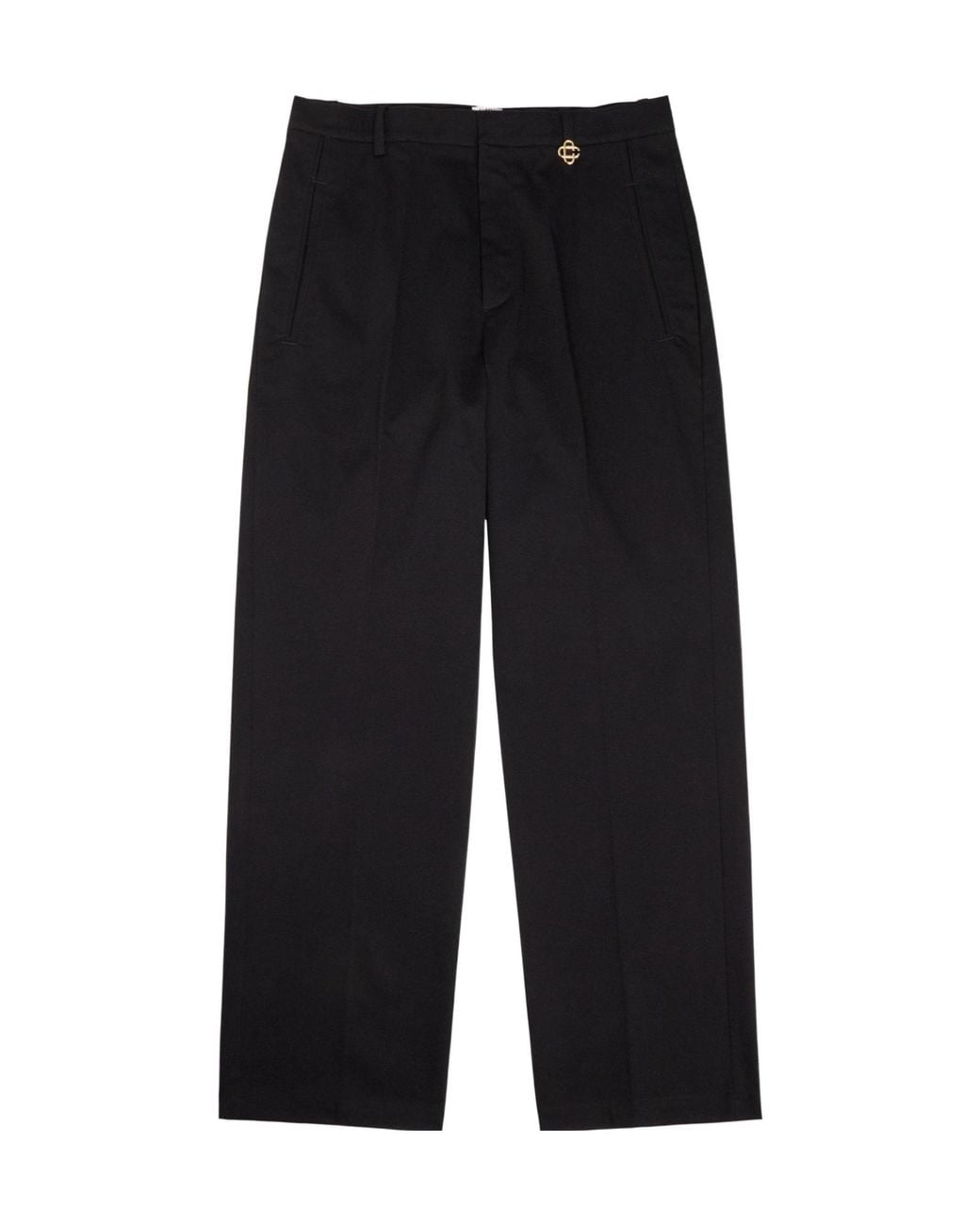 Color World Wide Sign CASABLANCA Wide-Leg Woven Trousers in Black for Men | Lyst
