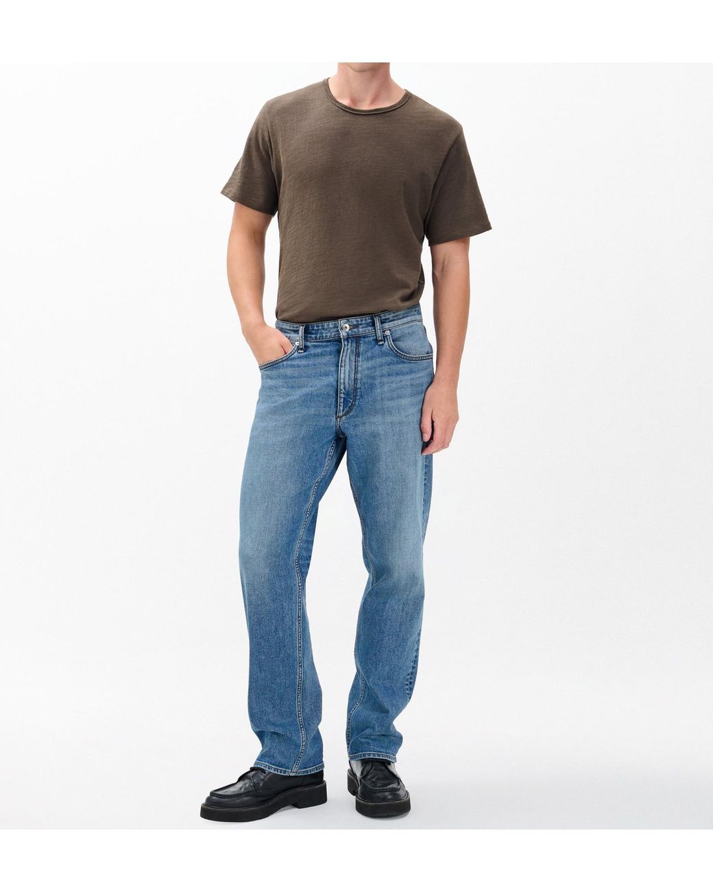 Rag & Bone Blue Belt Loop Jeans for men