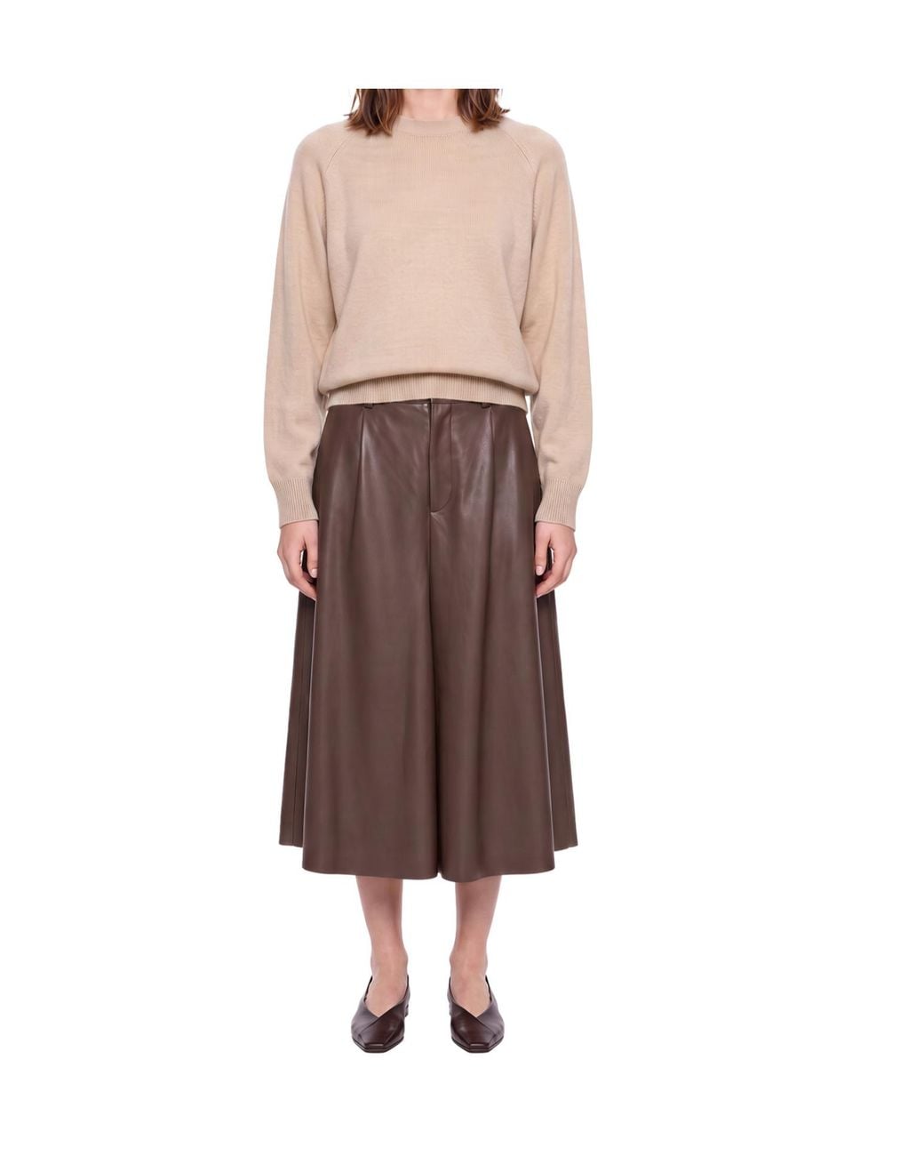 Brunello Cucinelli Natural Raglan-Sleeve Sweater