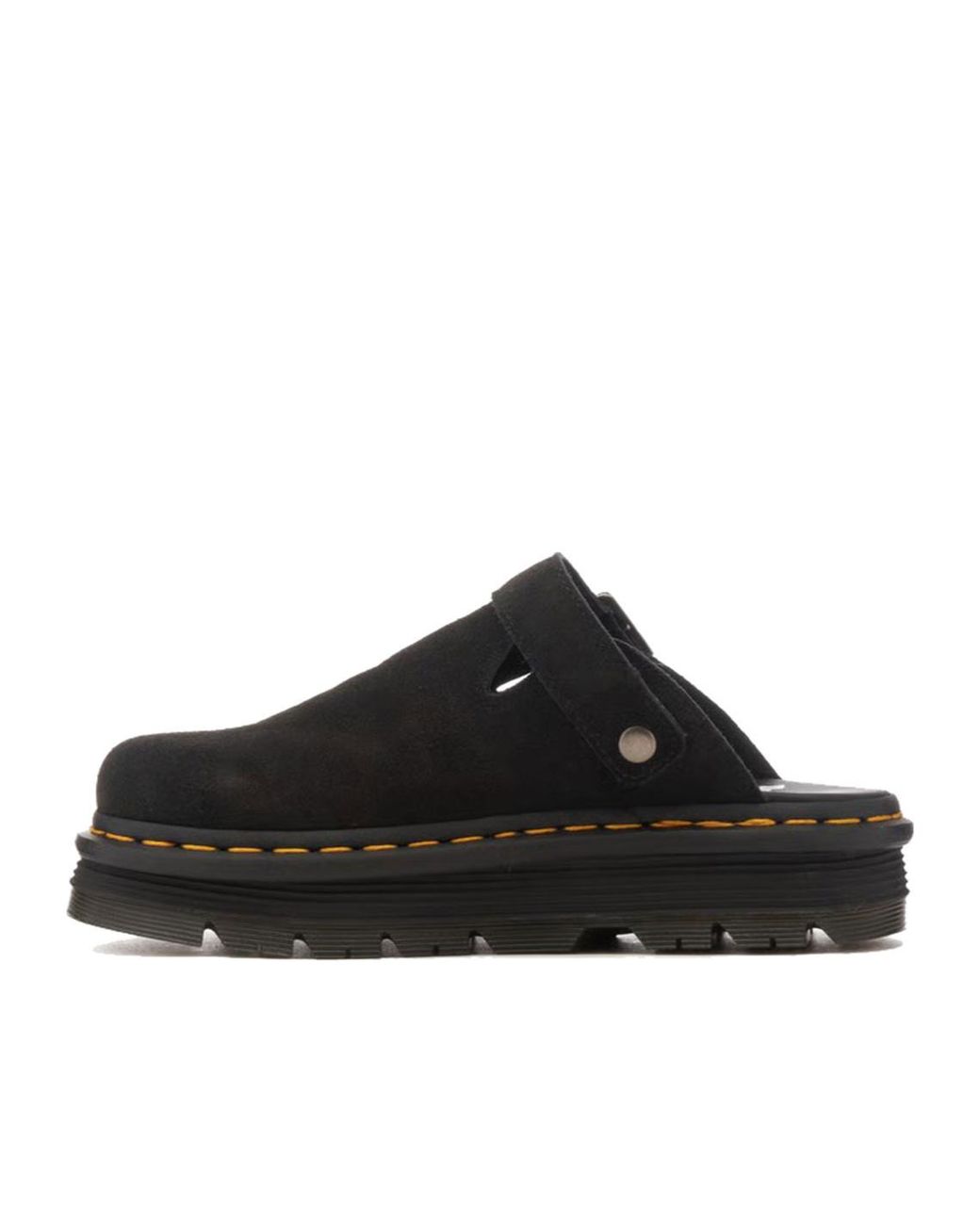 Dr. Martens Black Zebzag Casual Singback Platform Mules for men