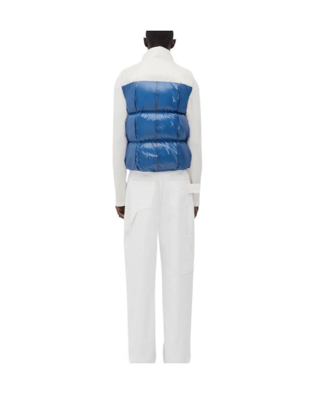 Bottega Veneta Blue Zipper Quilted Vest for men
