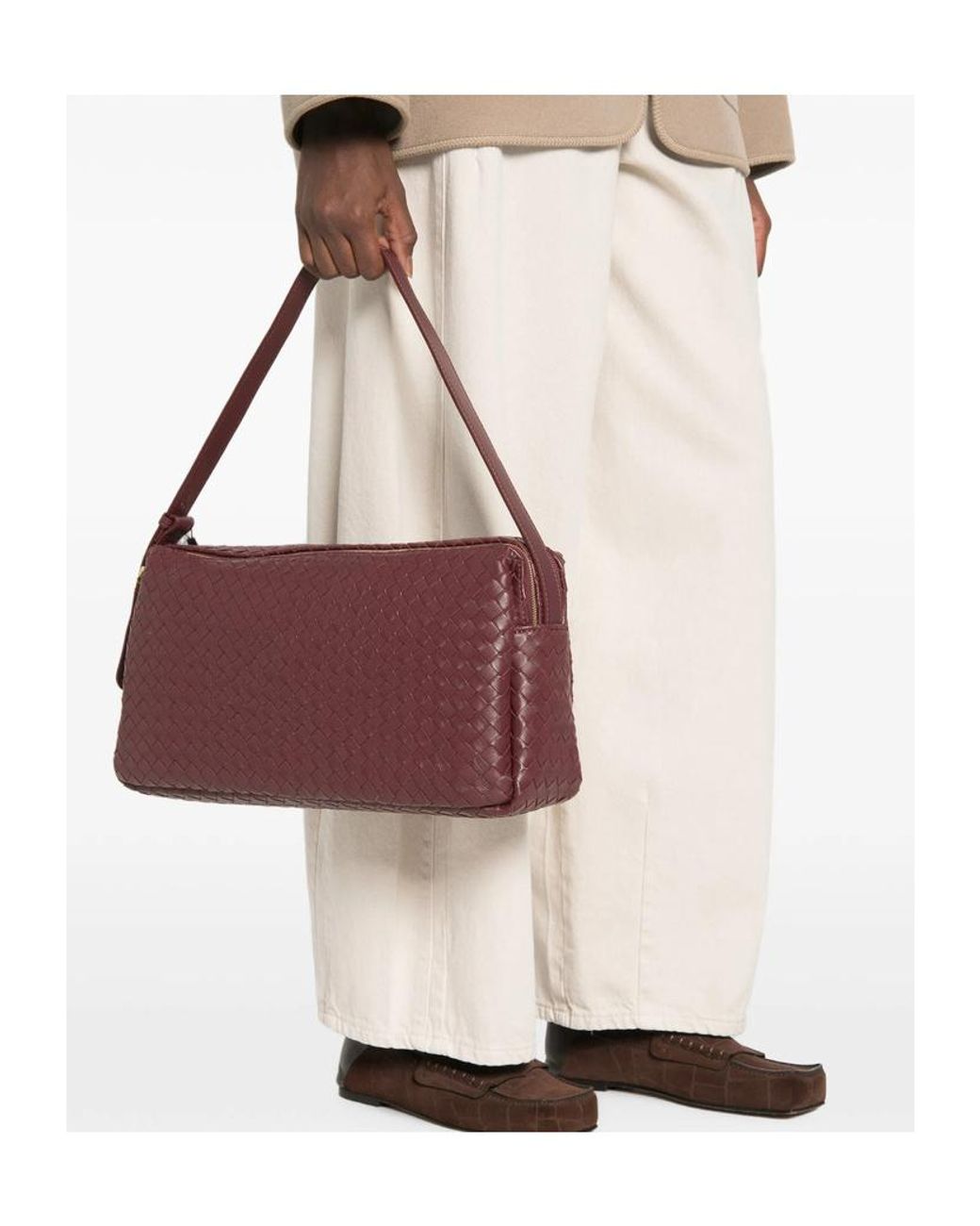 Elleme Purple Zippered Handbag