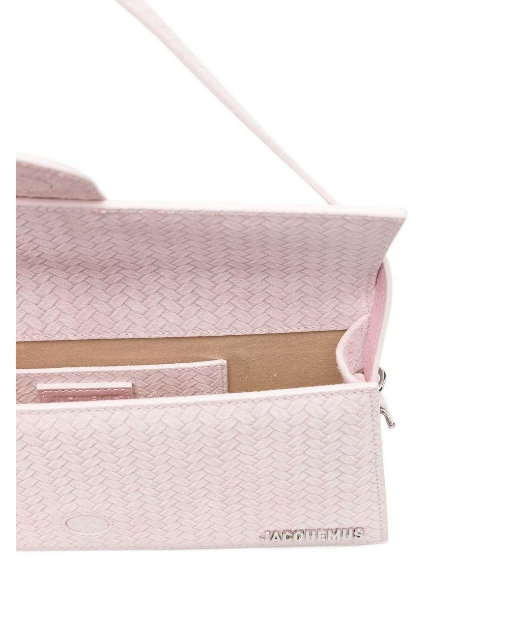Jacquemus Pink Logo Plaque Flap Shoulder Bag